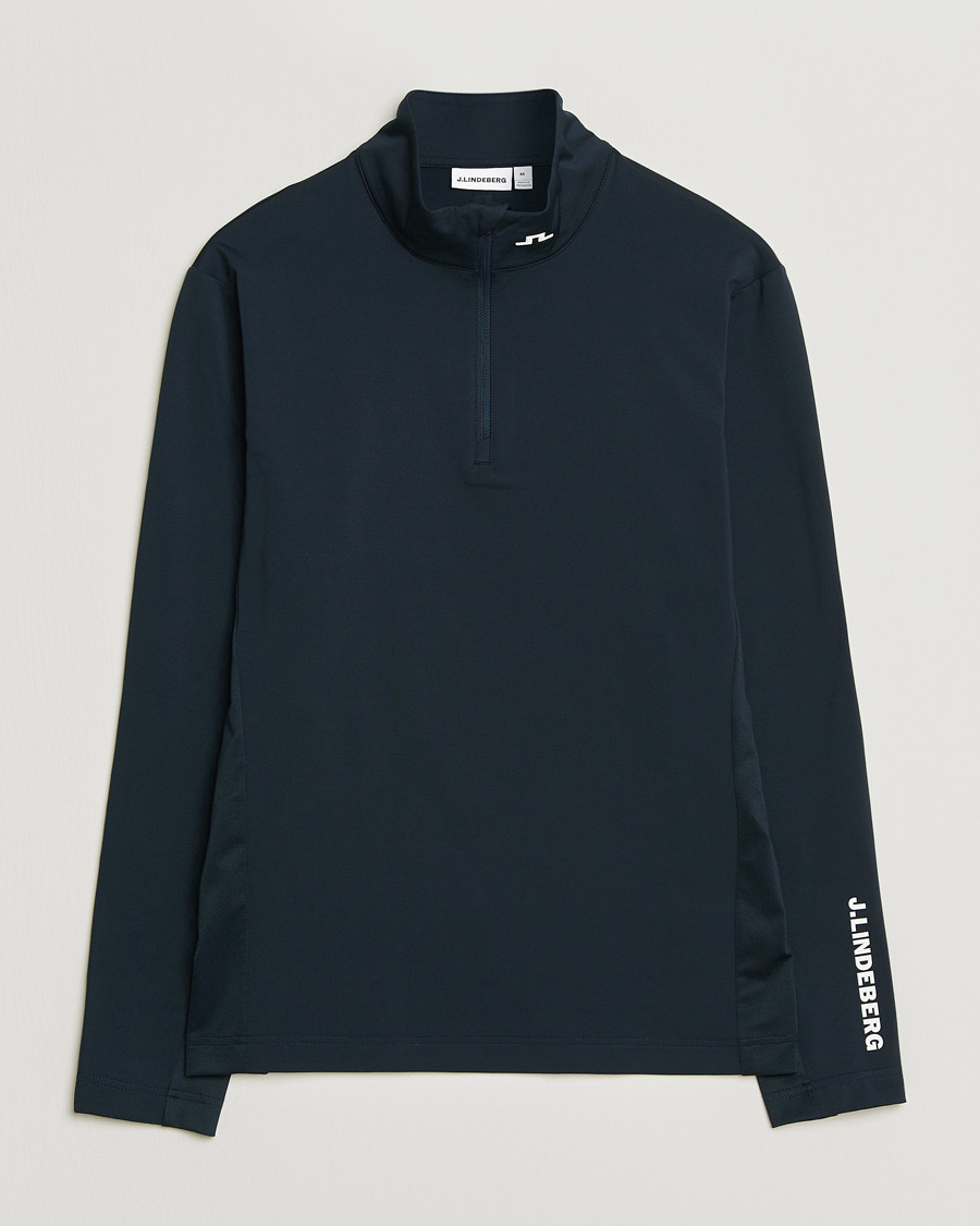 Heren | Truien | J.Lindeberg | Tour Tech Mid Layer Half Zip JL Navy
