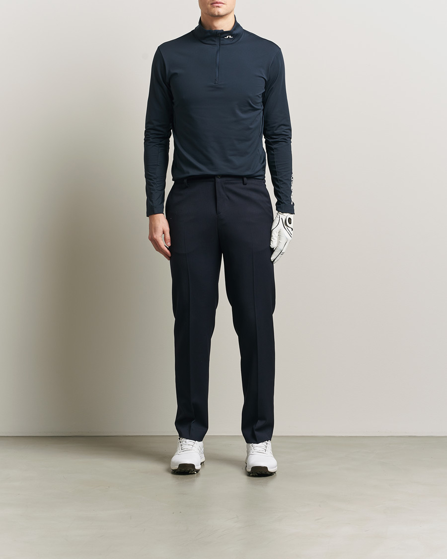 Homme | Pulls Et Tricots | J.Lindeberg | Tour Tech Mid Layer Half Zip JL Navy