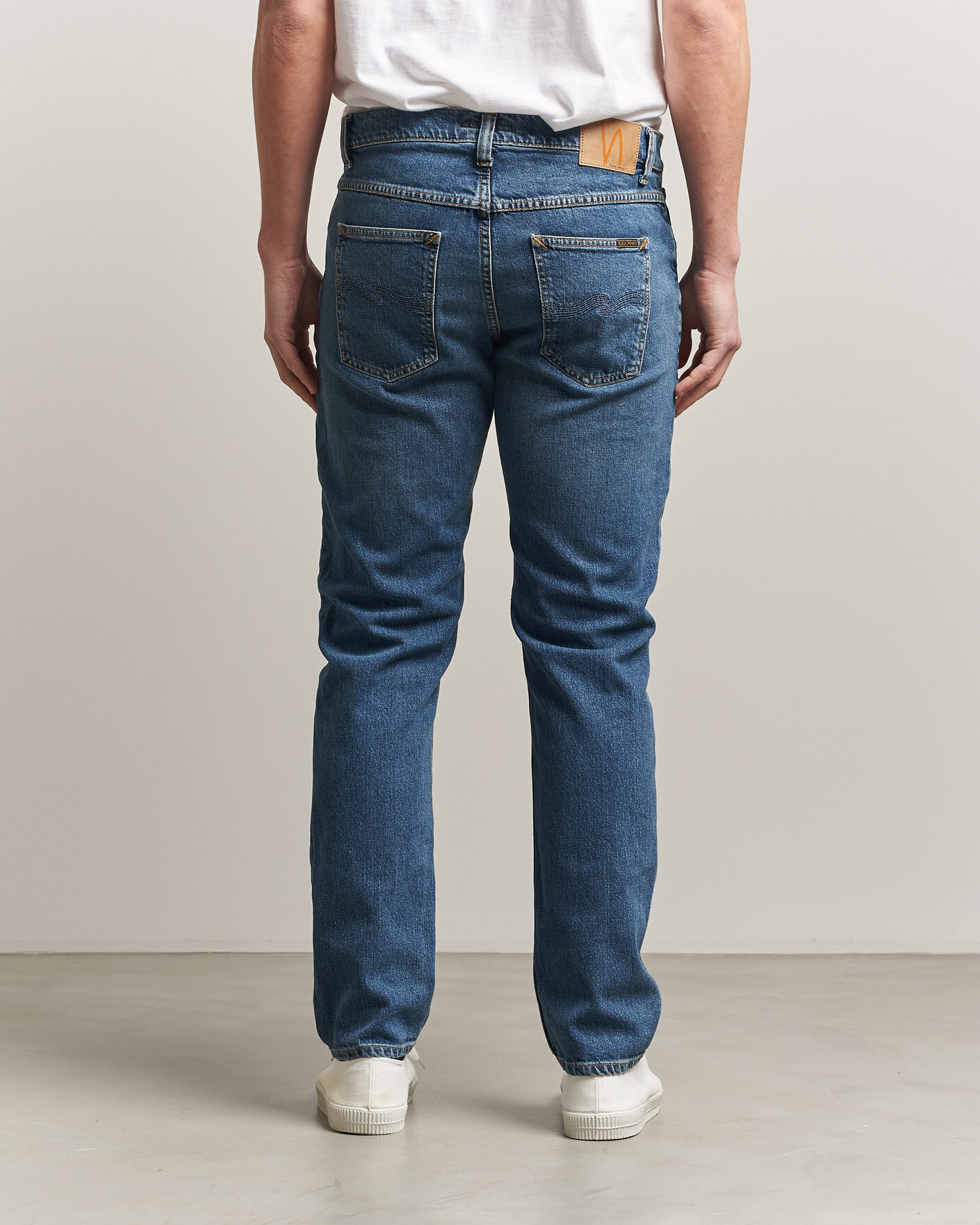 Heren | Jeans | Nudie Jeans | Solid Ollie Jeans Blue Blur