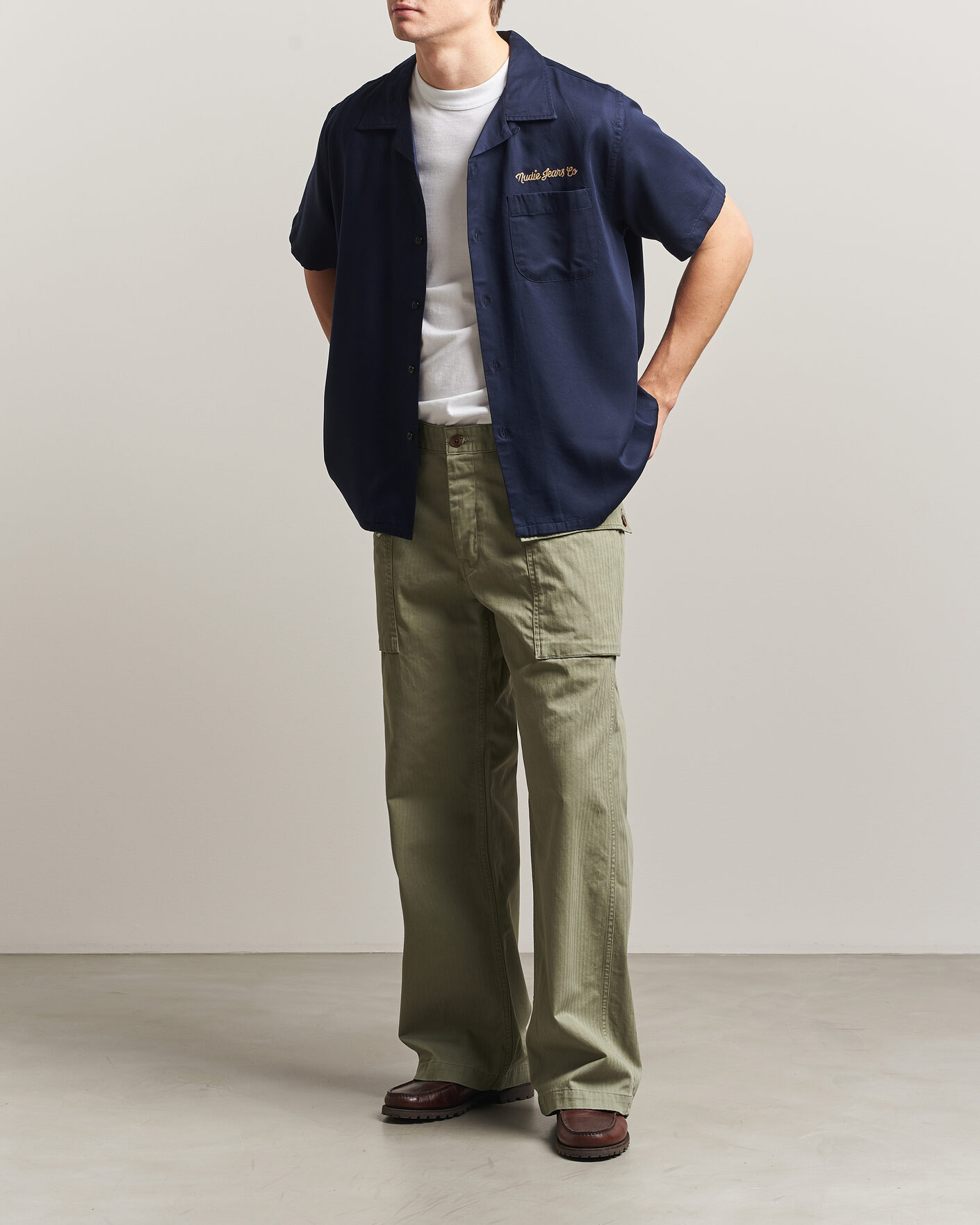 Heren | Broeken | Nudie Jeans | Loud Larry Pants Pale Green