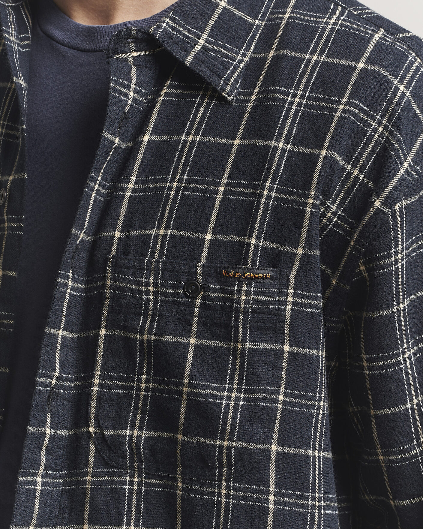 Homme | Chemises | Nudie Jeans | Julian Checked Worker Shirt Black