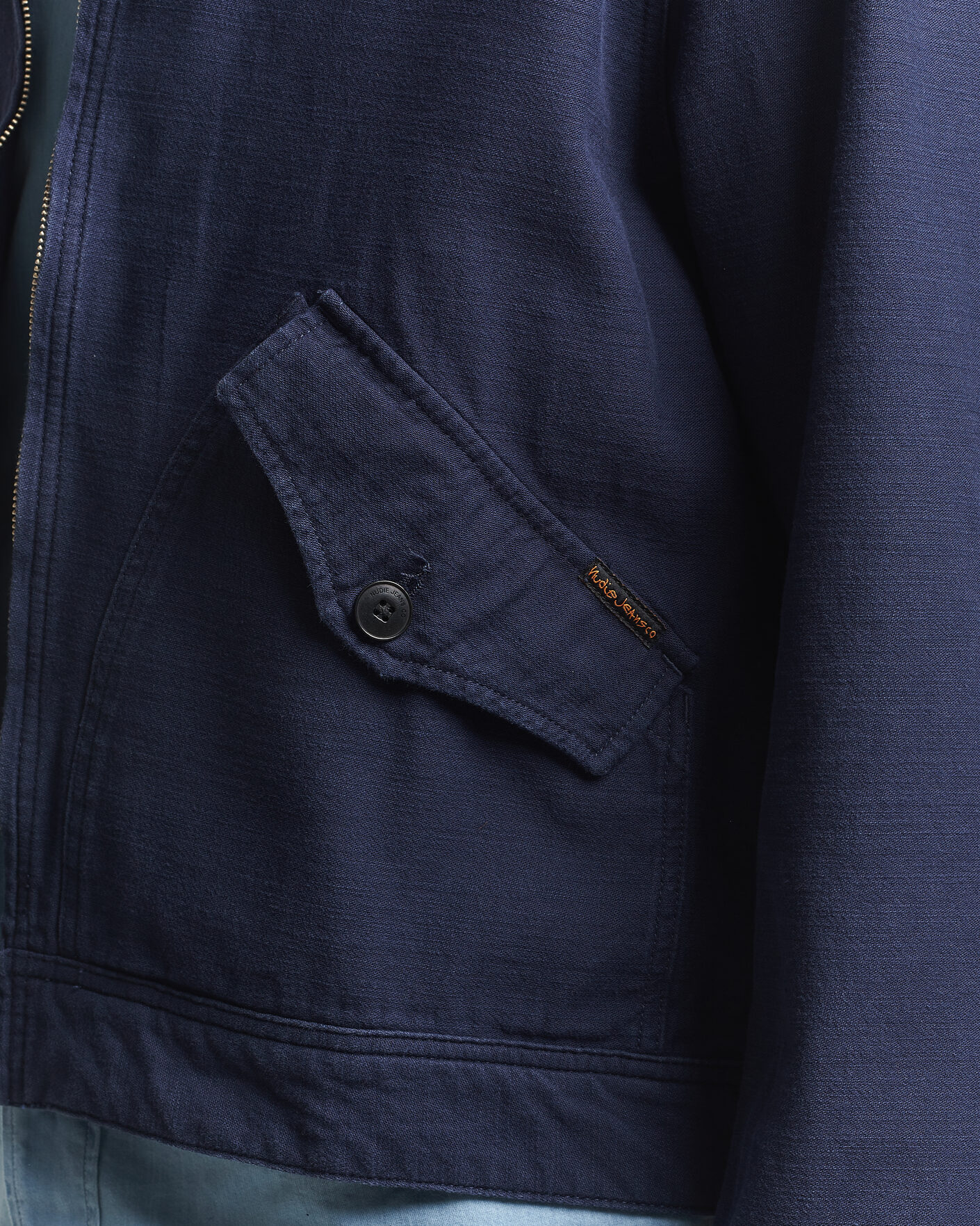 Heren | Jassen | Nudie Jeans | Blake Embroided Jacket Navy