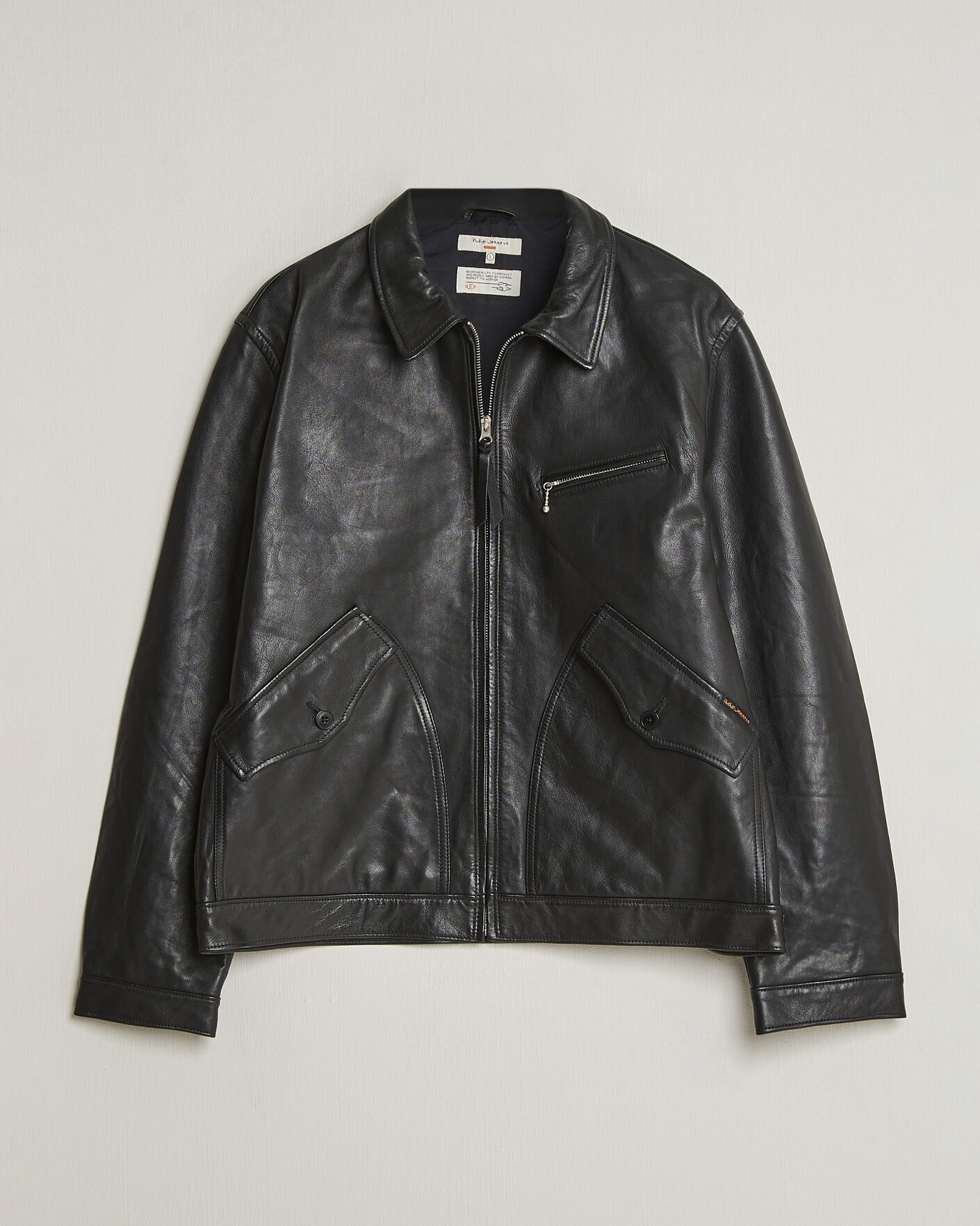 Heren | Jassen | Nudie Jeans | Blake Leather Jacket Black