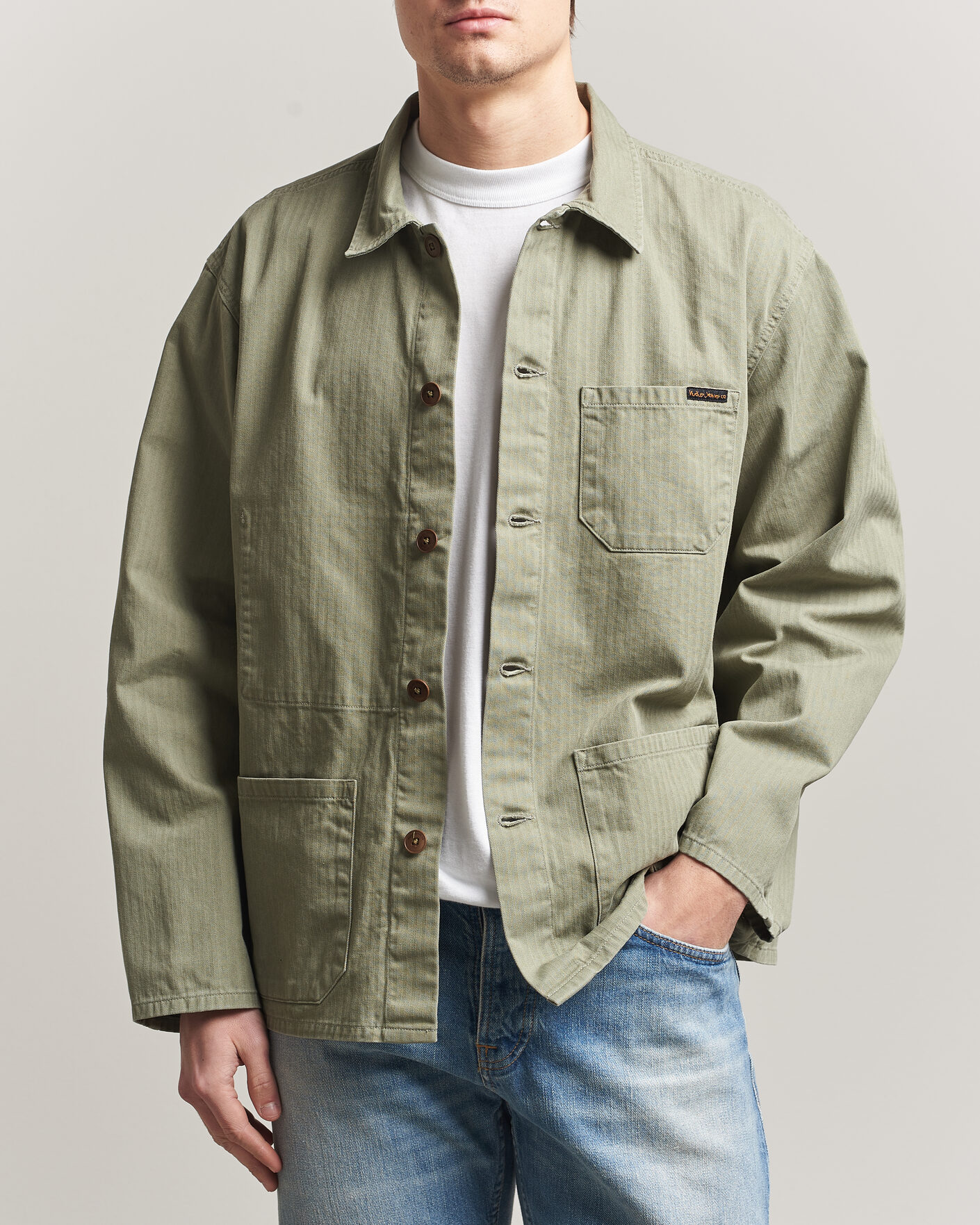 Homme | Chemises | Nudie Jeans | Buddy Chore Jacket Pale Green