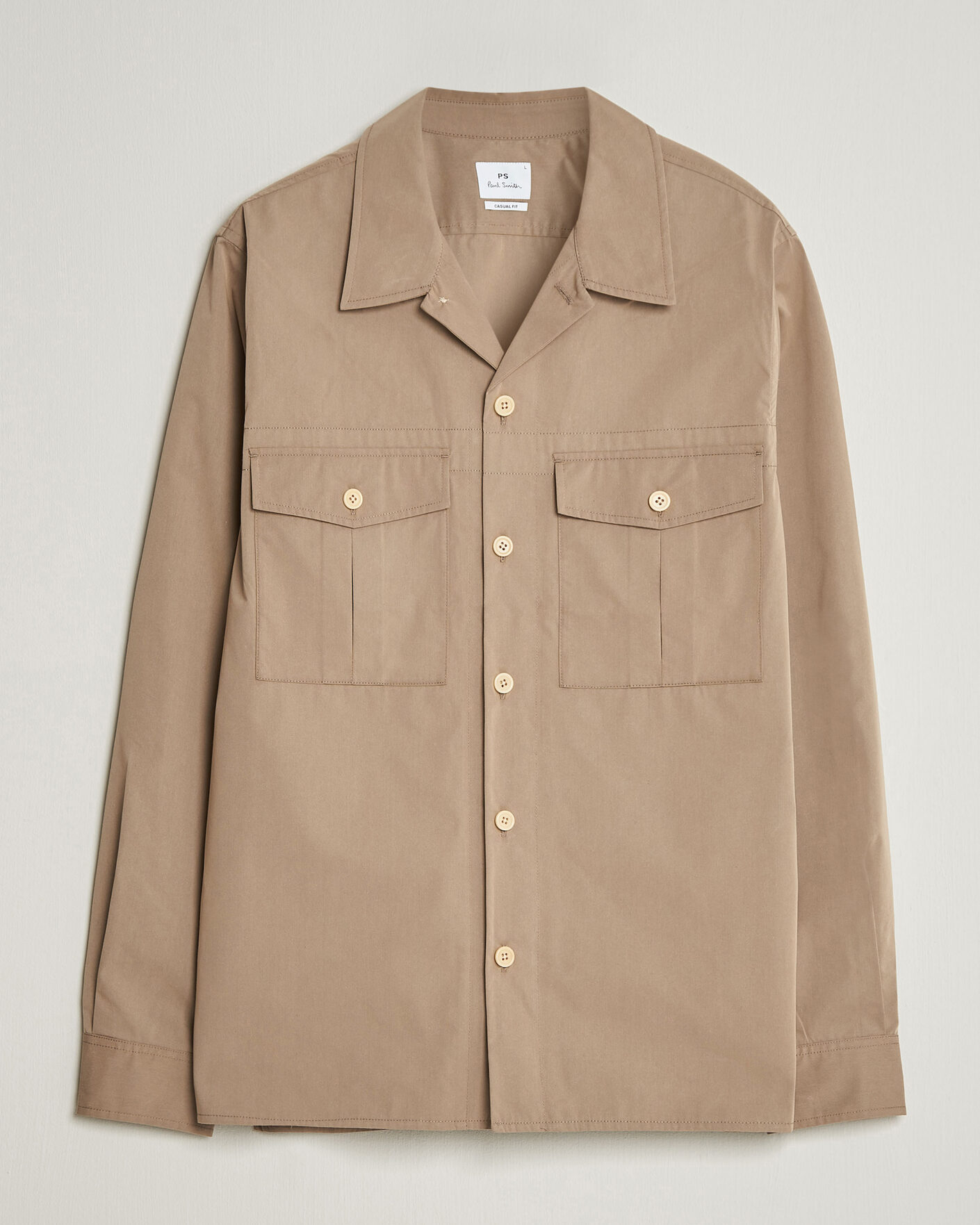Homme | Chemises | PS Paul Smith | Casual Cotton Overshirt Beige