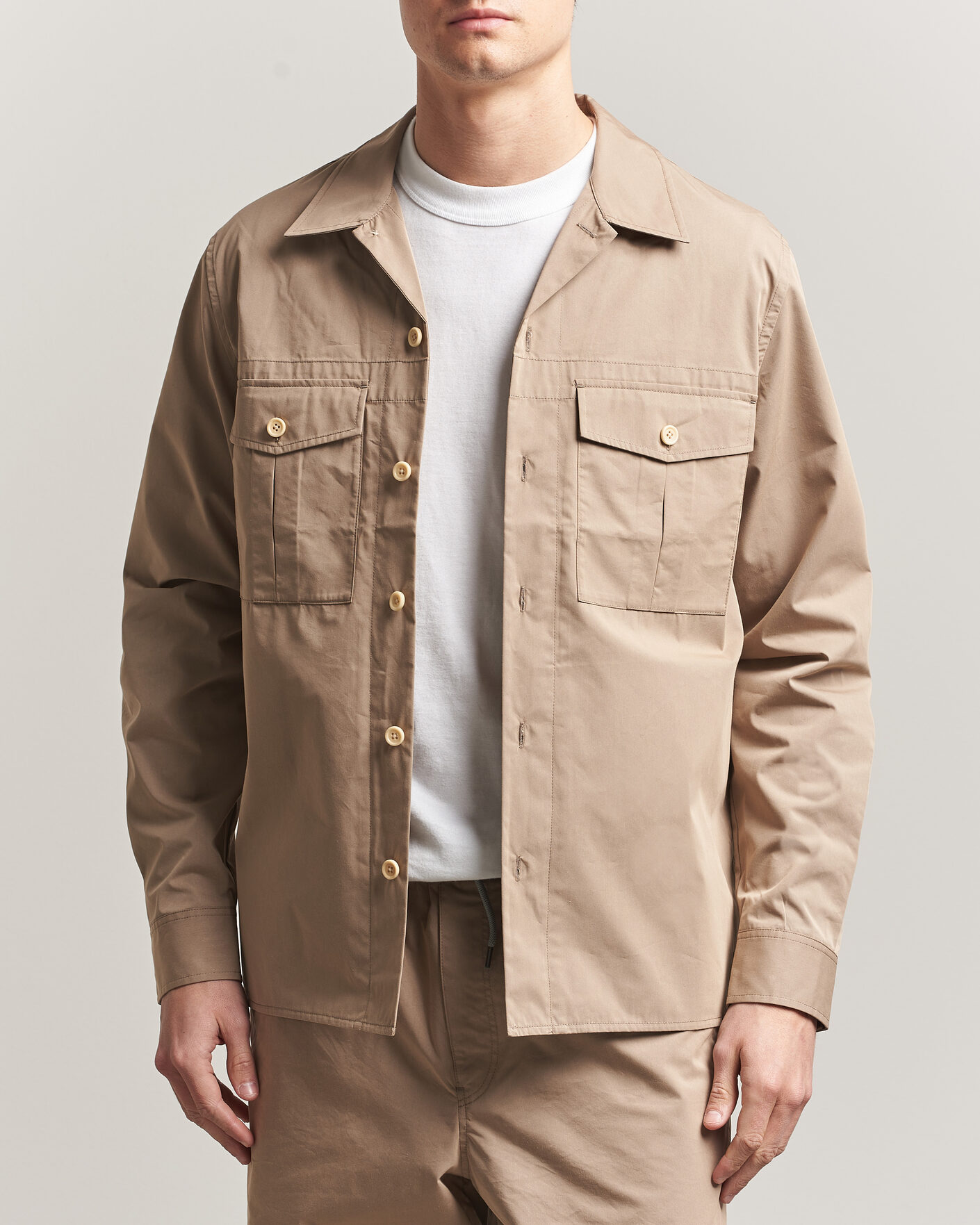 Homme | Chemises | PS Paul Smith | Casual Cotton Overshirt Beige