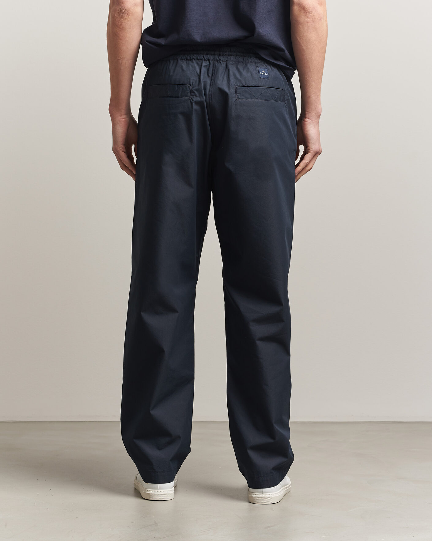 Heren | Broeken | PS Paul Smith | Casual Cotton Drawstring Trousers Navy