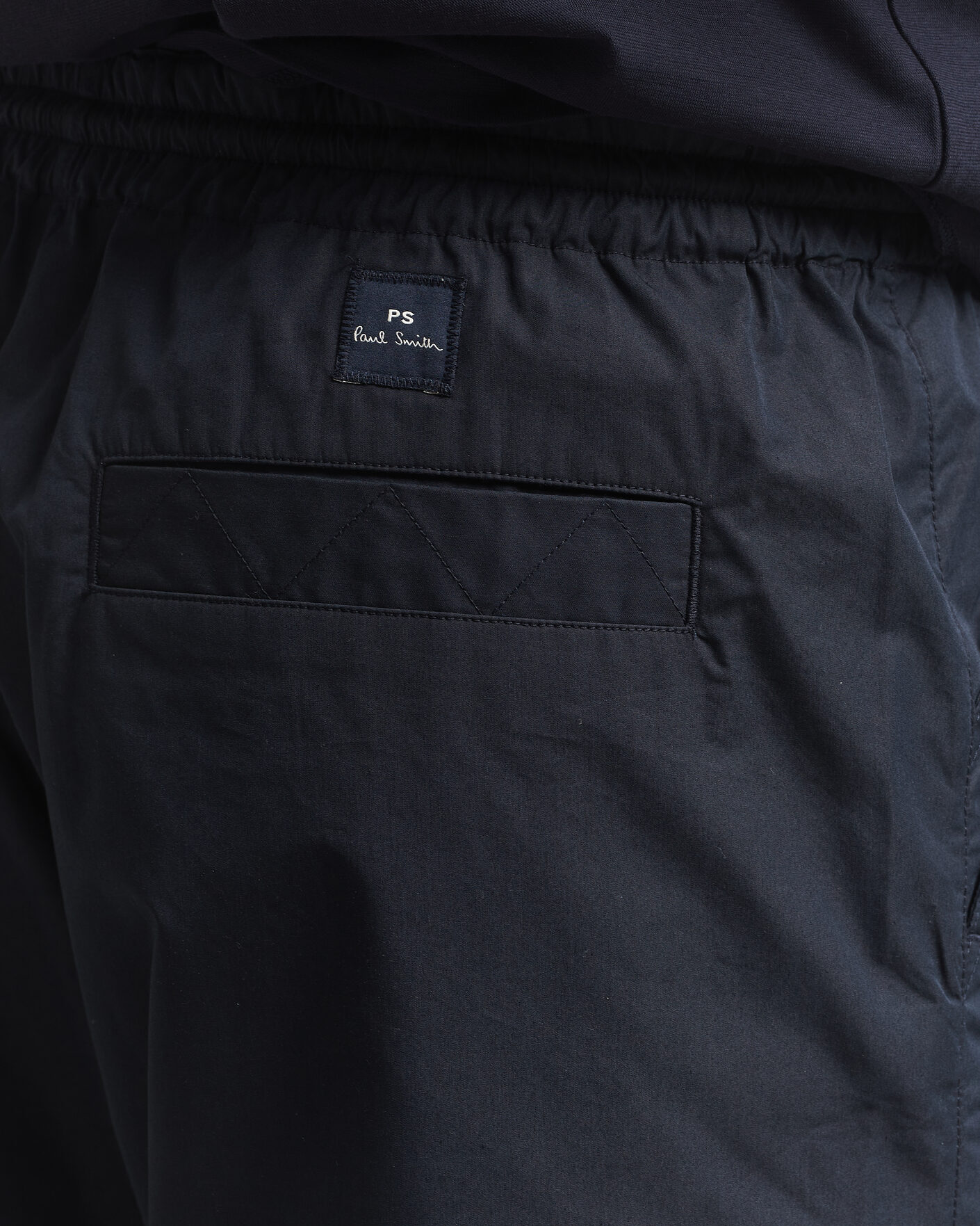Heren | Broeken | PS Paul Smith | Casual Cotton Drawstring Trousers Navy