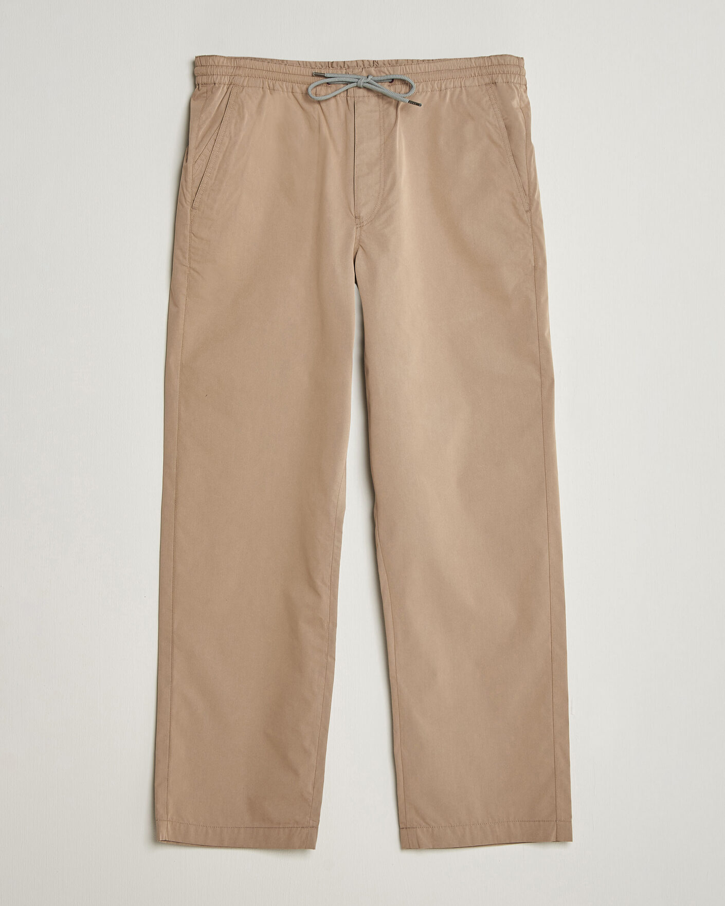 Heren | Broeken | PS Paul Smith | Casual Cotton Drawstring Trousers Beige