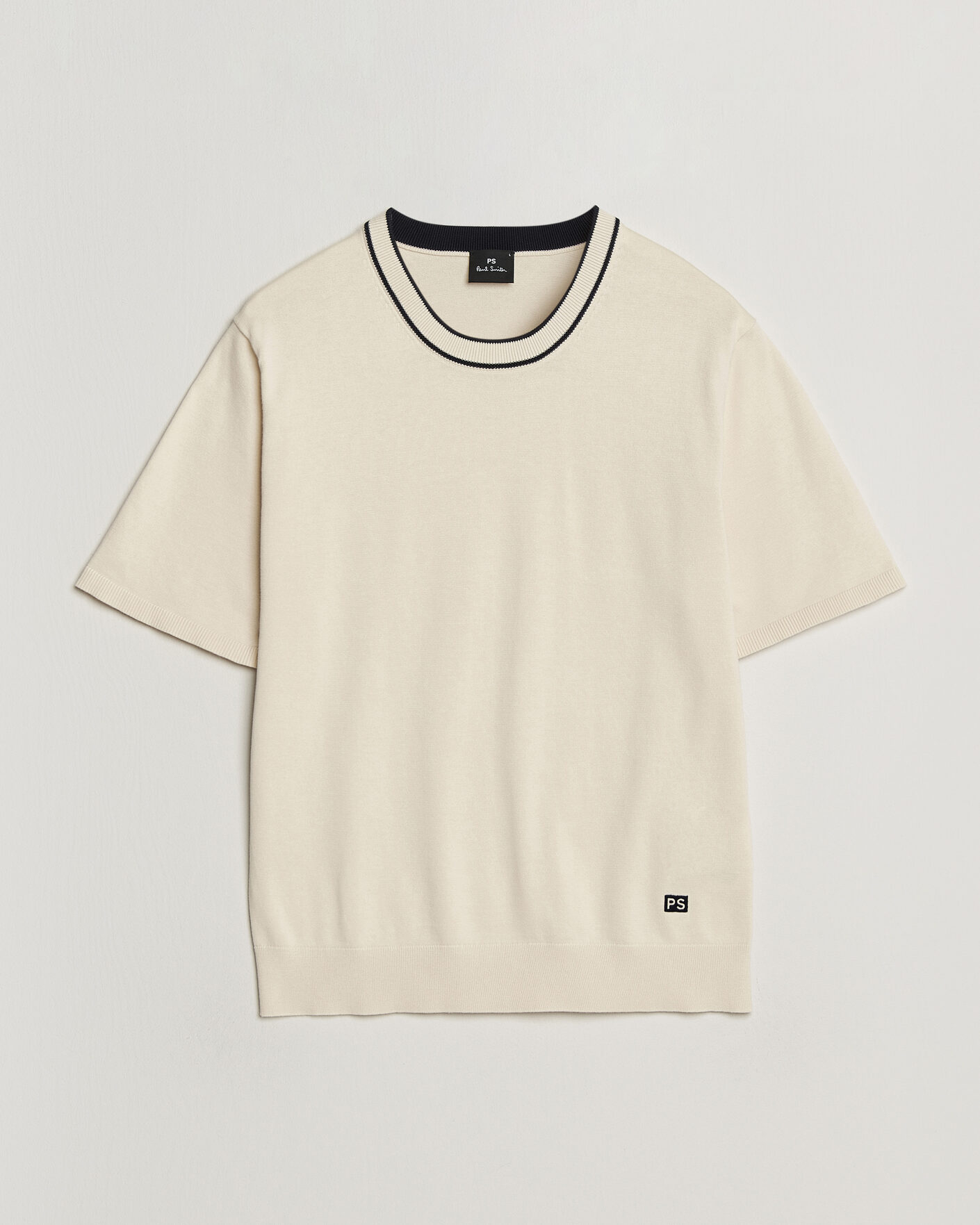 Heren | T-shirts | PS Paul Smith | Cotton Knitted T-Shirt White