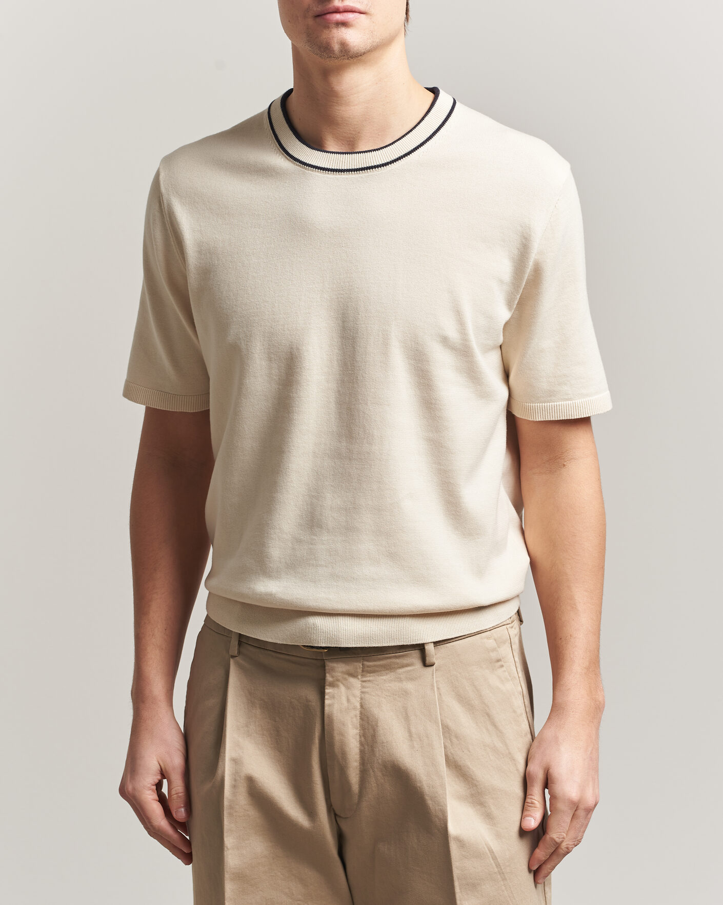 Heren | T-shirts | PS Paul Smith | Cotton Knitted T-Shirt White