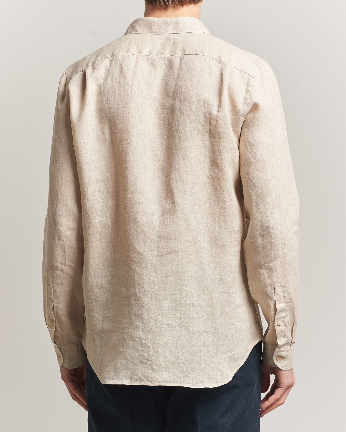 Homme | Chemises | PS Paul Smith | Tailored Fit Linen Shirt Beige