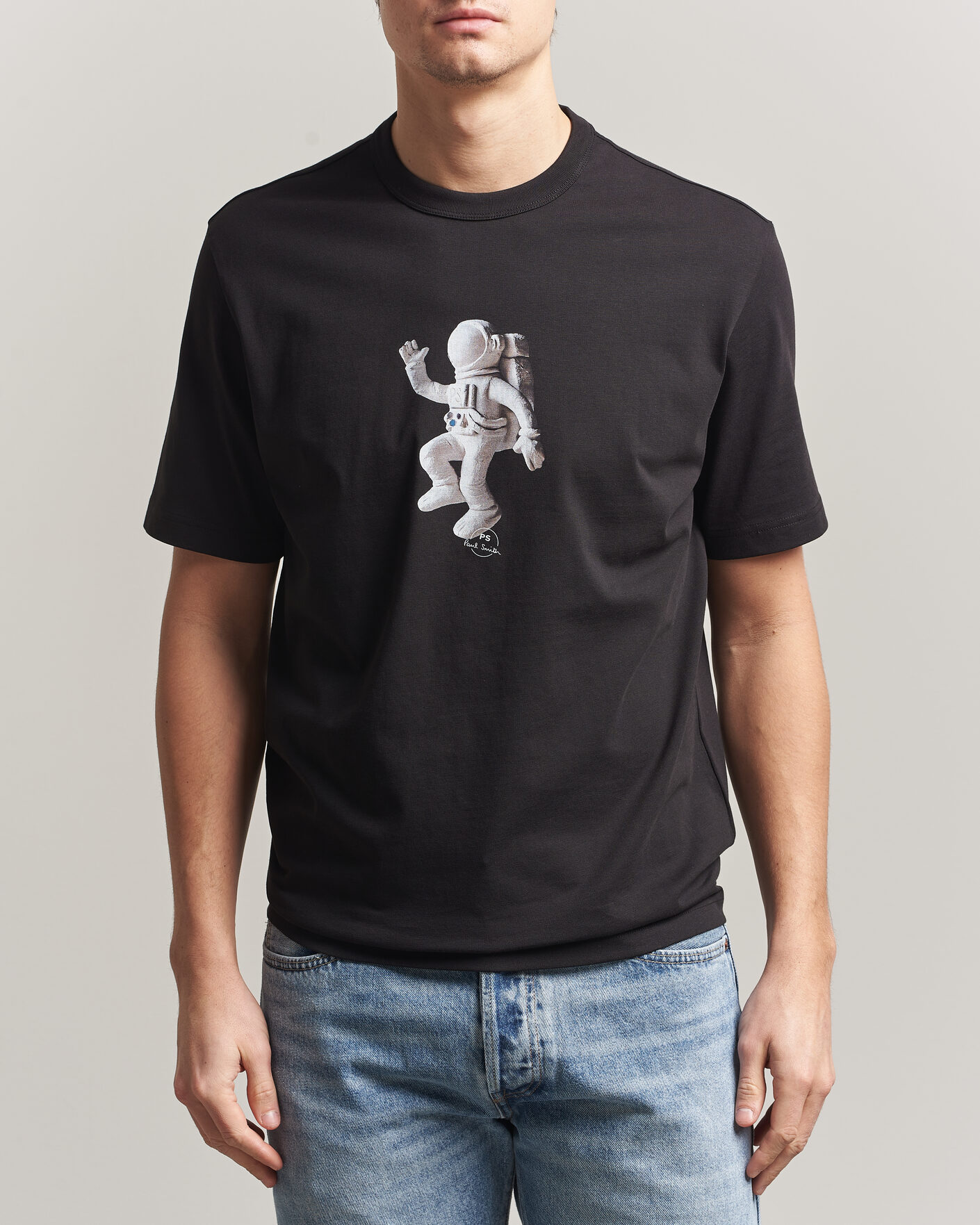 Heren | T-shirts | PS Paul Smith | Astronaut Printed T-Shirt Black