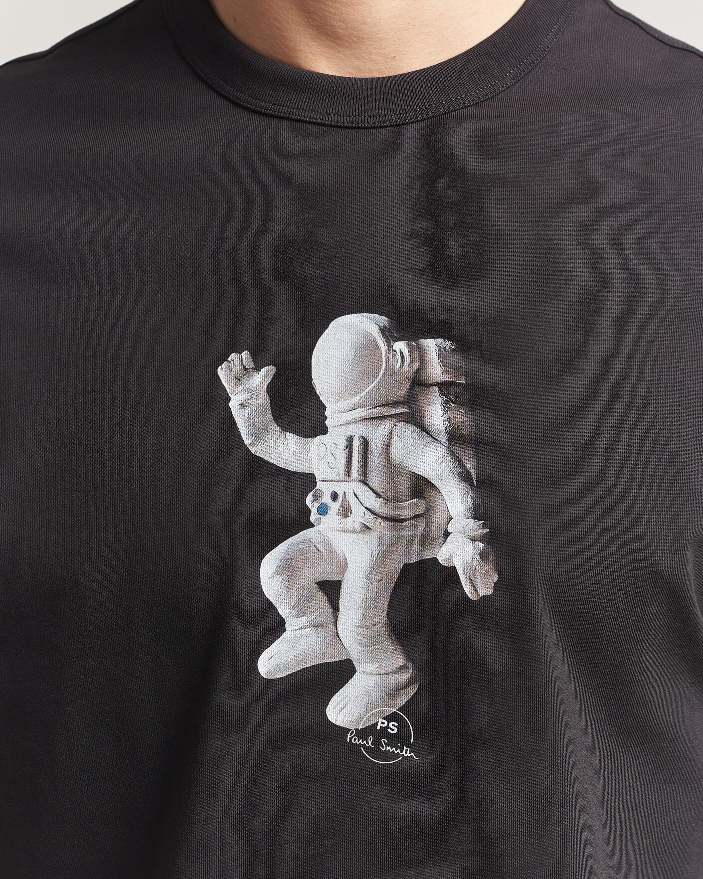 Heren | T-shirts | PS Paul Smith | Astronaut Printed T-Shirt Black