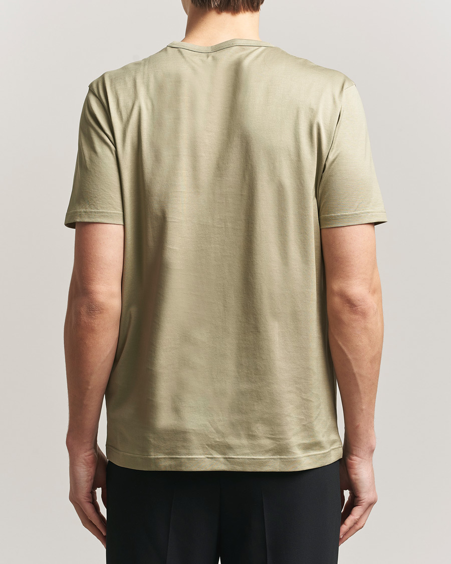 Homme | T-shirts | Sunspel | Crew Neck Q82 Cotton T-Shirt Pistachio
