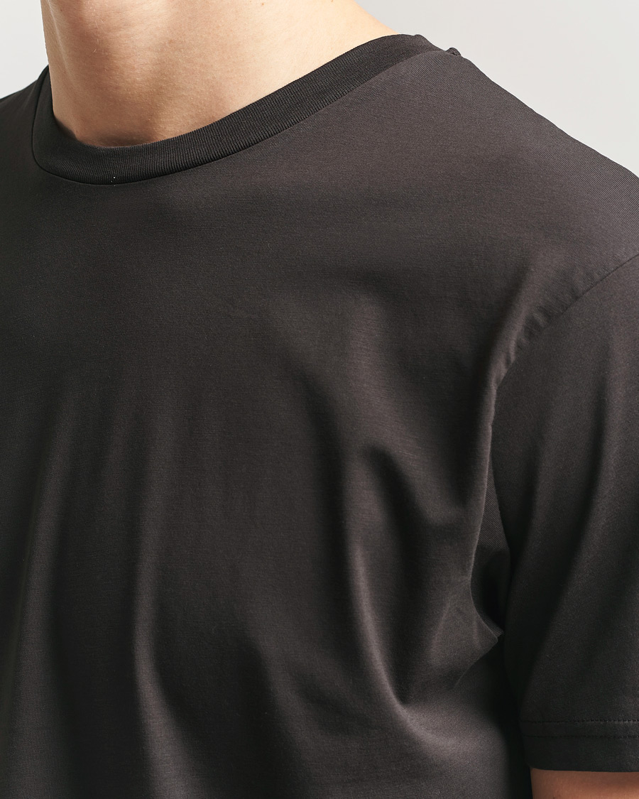 Heren | T-shirts | Sunspel | Riviera Midweight T-Shirt Dark Chocolate