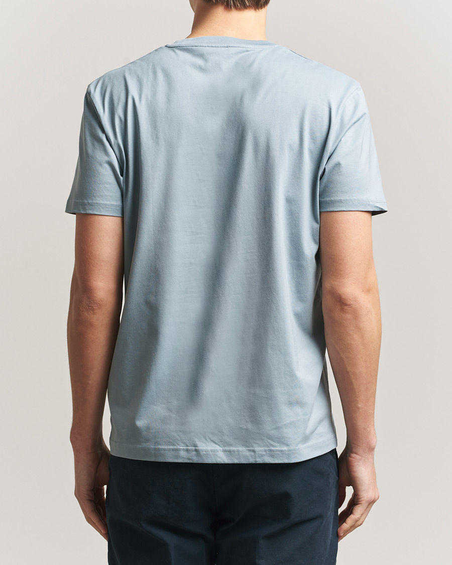 Homme | T-shirts | Sunspel | Riviera Midweight T-Shirt Stone Blue