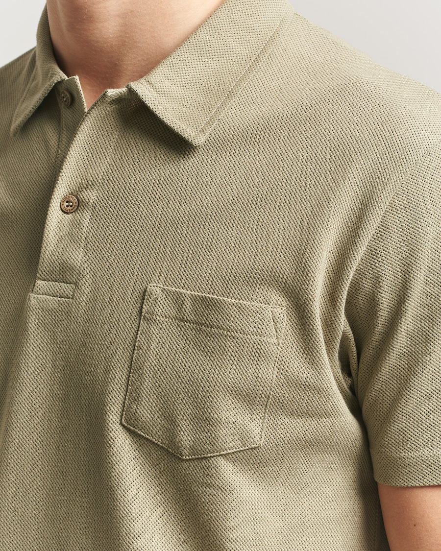 Homme | Polos | Sunspel | Riviera Polo Shirt Pistachio