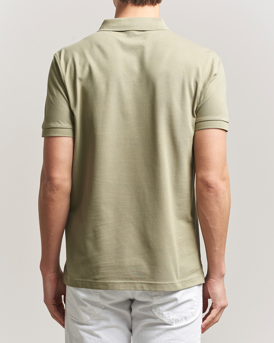 Heren | Polo's | Sunspel | Supima Cotton Short Sleeve Pique Polo Pistachio