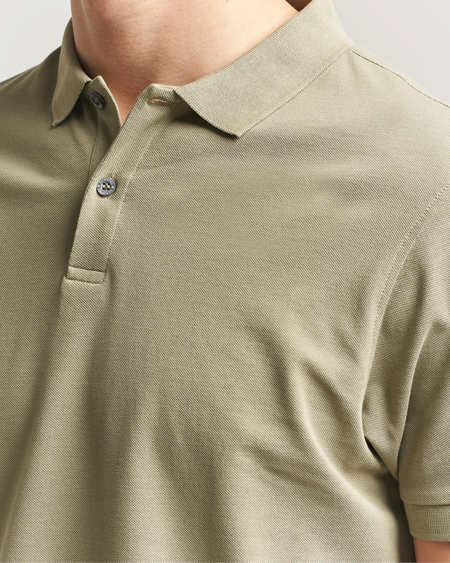 Heren | Polo's | Sunspel | Supima Cotton Short Sleeve Pique Polo Pistachio