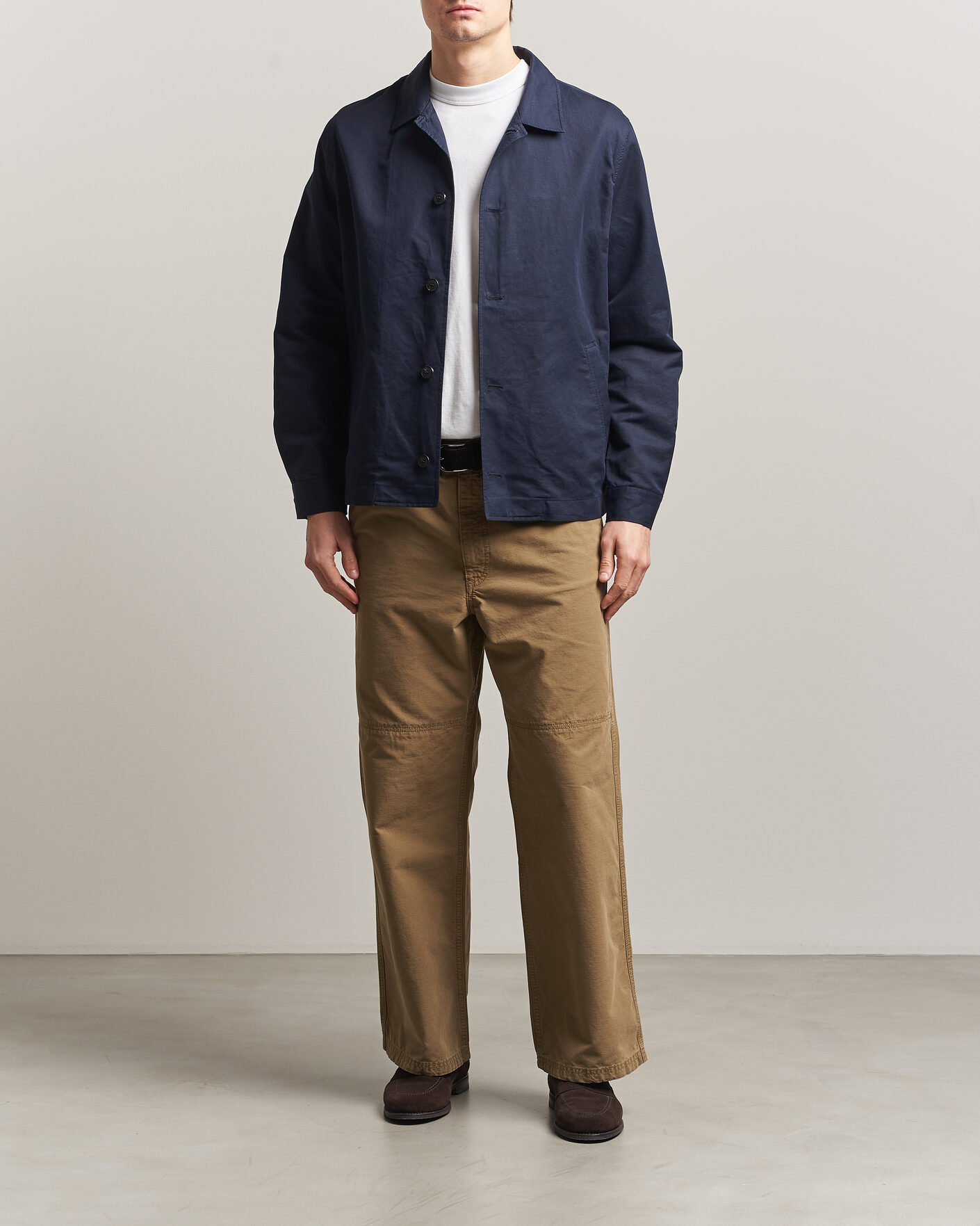 Heren | Jassen | Sunspel | Cotton/Linen Jacket Navy