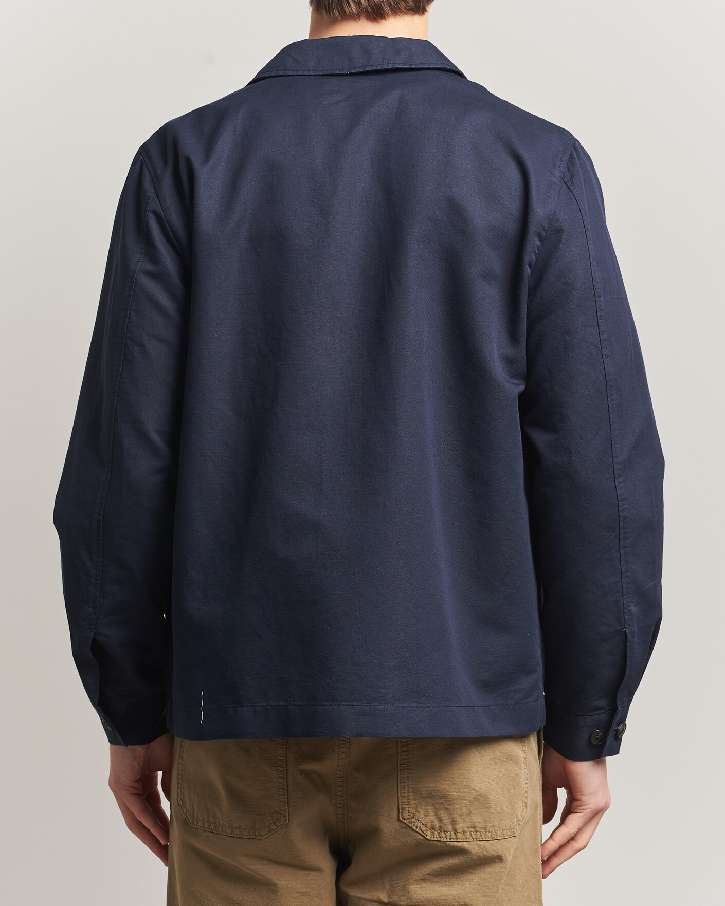 Heren | Jassen | Sunspel | Cotton/Linen Jacket Navy