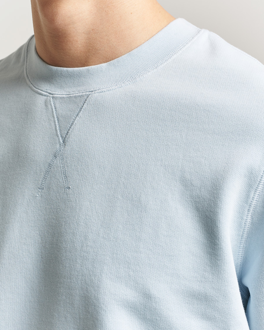 Homme | Pulls Et Tricots | Sunspel | Loopback Sweatshirt Pastel Blue
