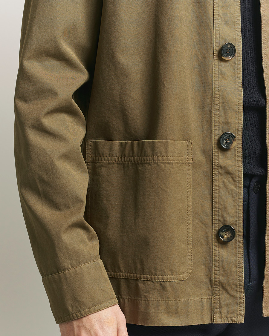 Heren | Jassen | Kiton | Cotton Canvas Chore Jacket Military