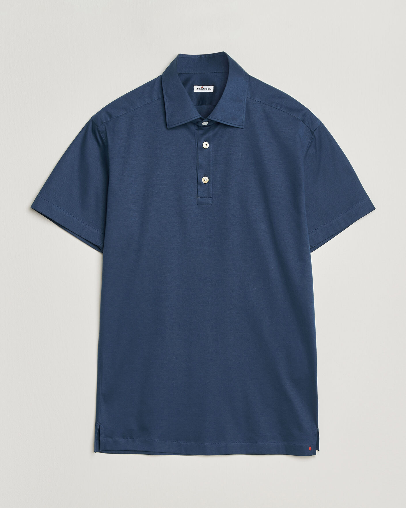 Heren | Polo's | Kiton | Short Sleeve Jersey Polo Dark Blue