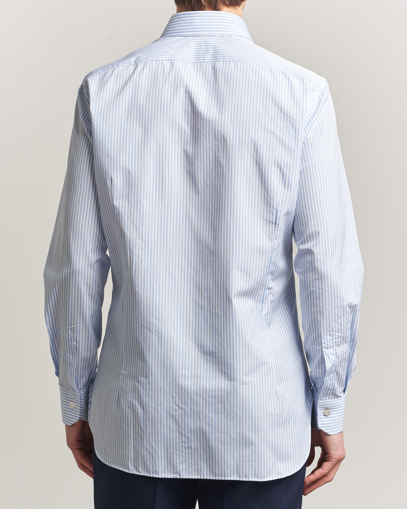 Homme | Chemises | Kiton | Slim Fit Dress Shirt Light Blue Stripe