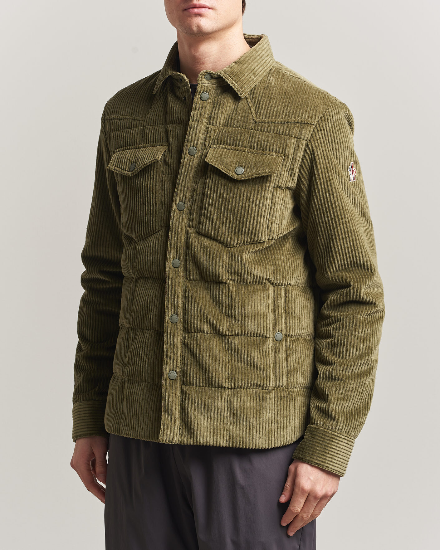 Homme | Manteaux Et Vestes | Moncler Grenoble | Gelt Corduroy Shirt Jacket Military Green