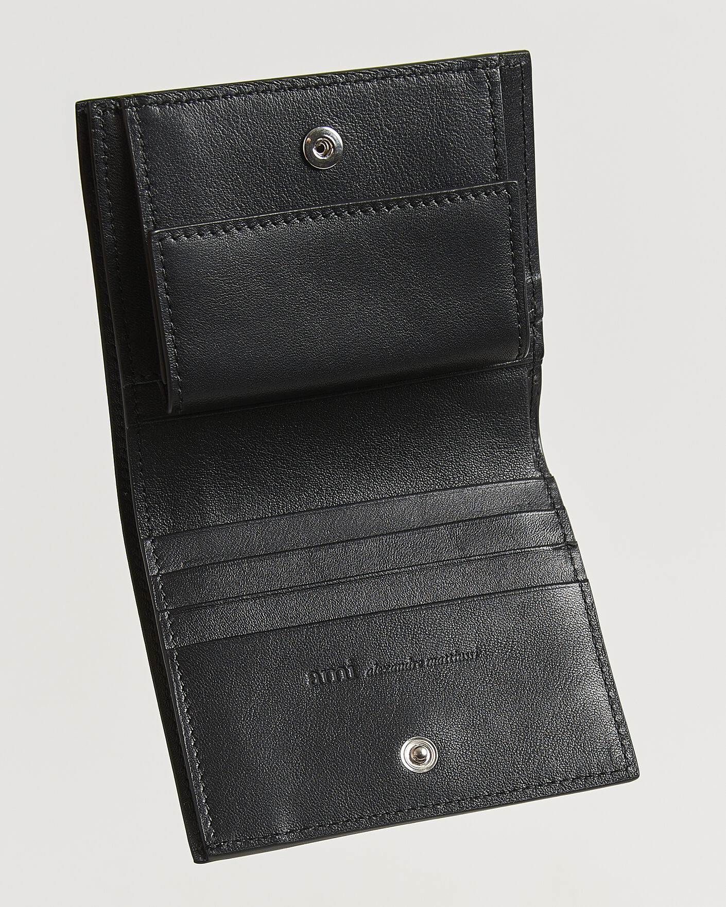 Heren | Portemonnees | AMI | Tonal Heart Logo Wallet Black