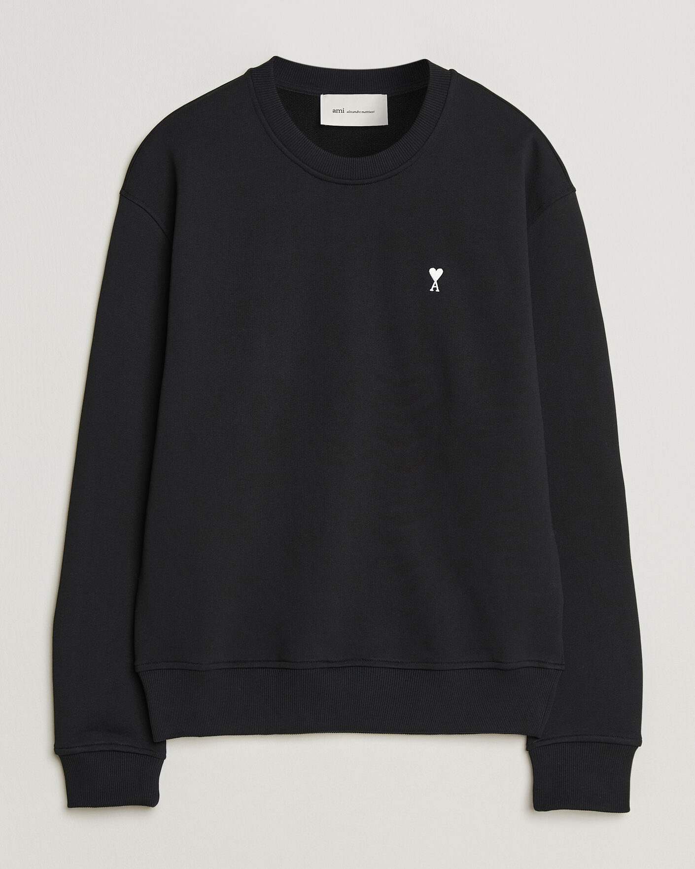 Heren | Truien | AMI | Contrast Heart Logo Sweatshirt Black