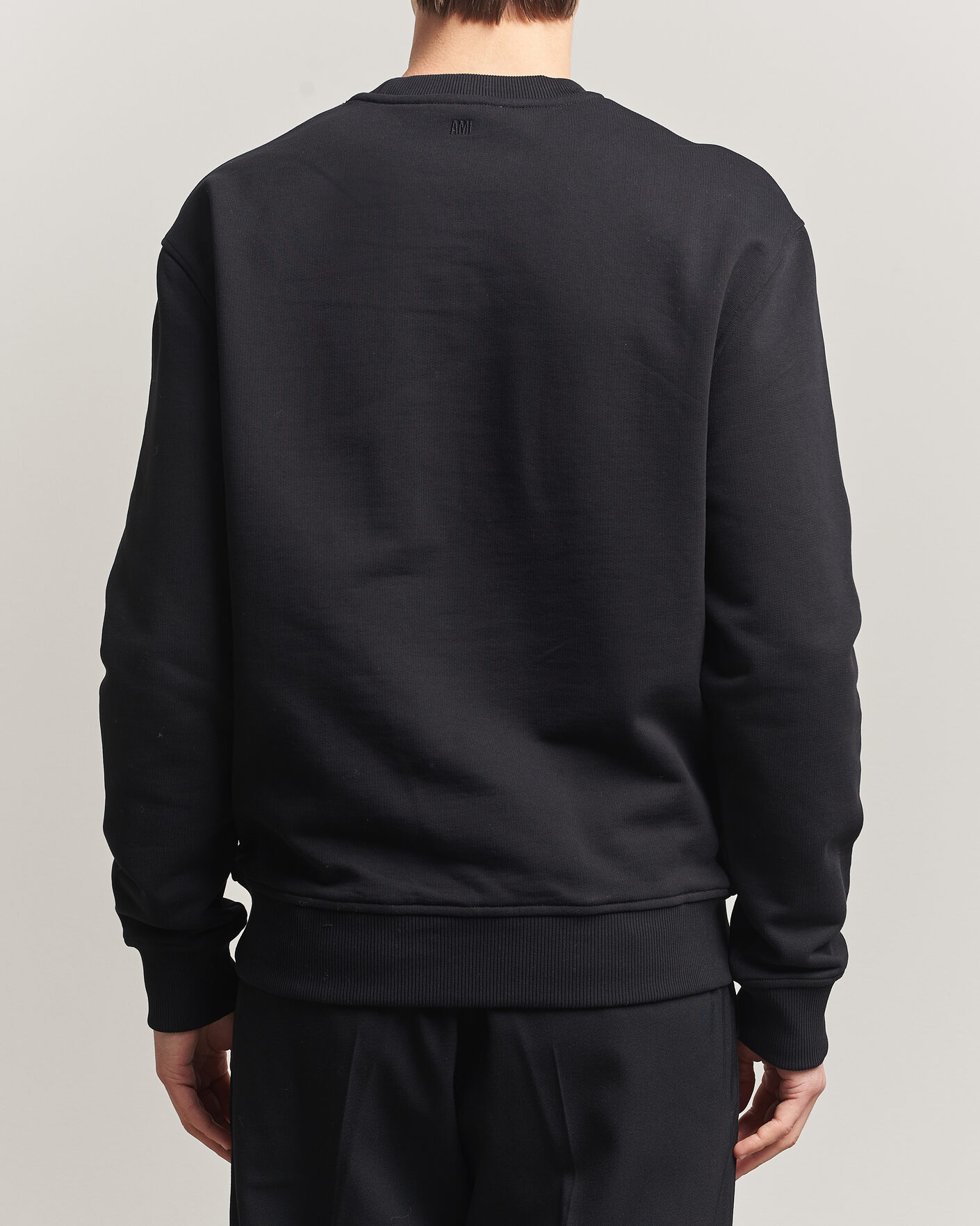 Homme | Pulls Et Tricots | AMI | Contrast Heart Logo Sweatshirt Black