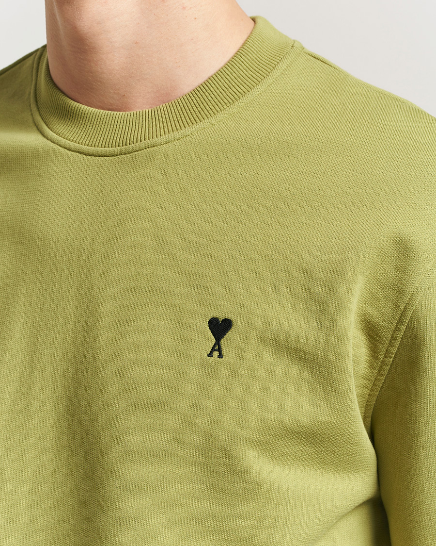 Heren | Truien | AMI | Contrast Heart Logo Sweatshirt Matcha