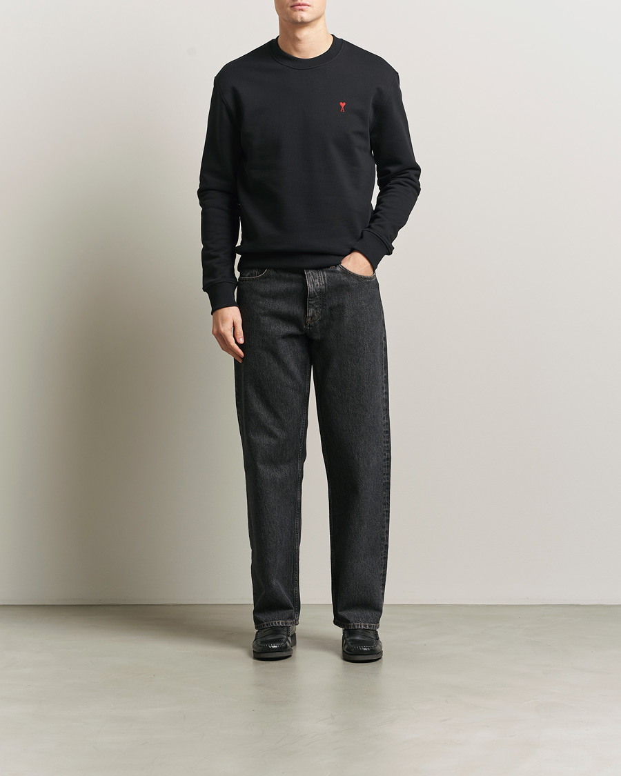 Heren | Truien | AMI | Heart Logo Sweatshirt Black