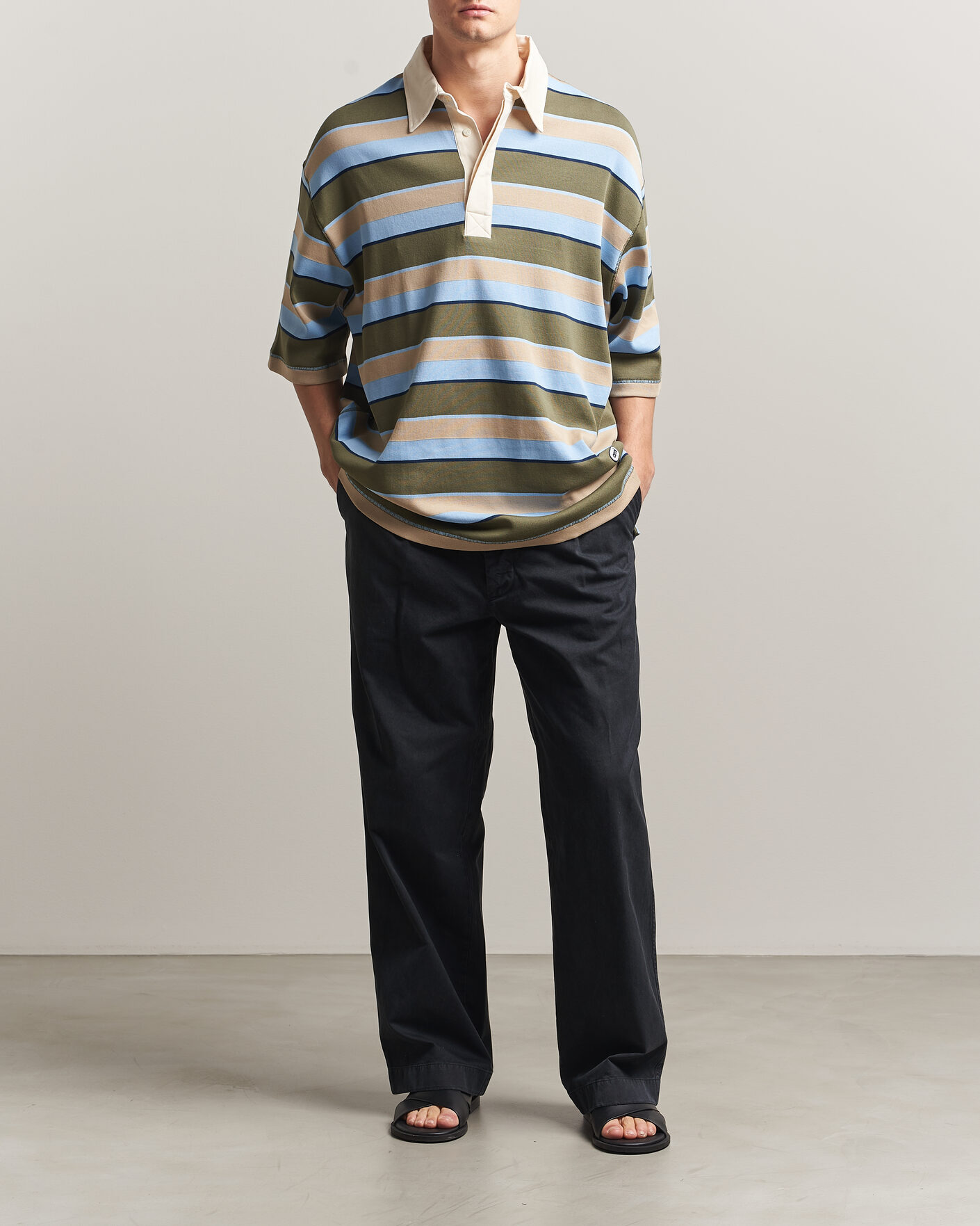 Heren | Polo's | AMI | Oversize Fit Striped Polo Multi