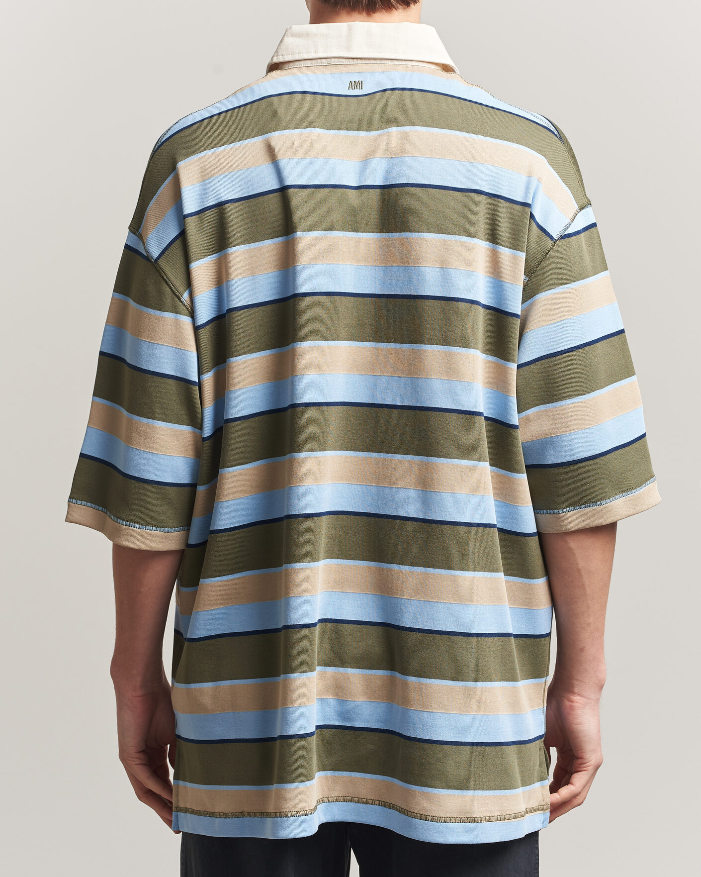 Heren | Polo's | AMI | Oversize Fit Striped Polo Multi