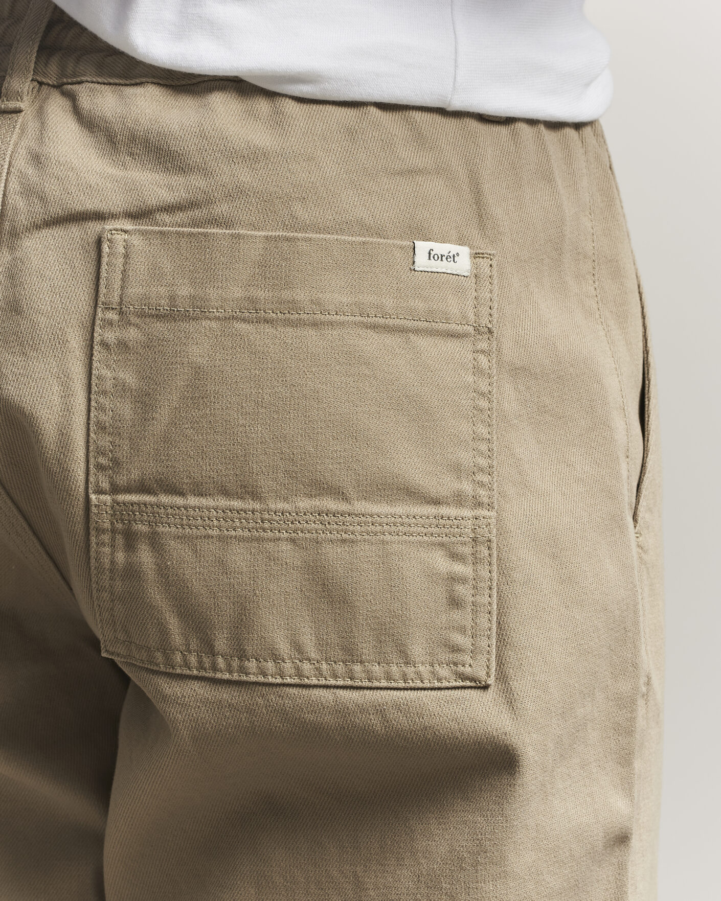 Heren | Broeken | Forét | Clay Twill Pants Khaki