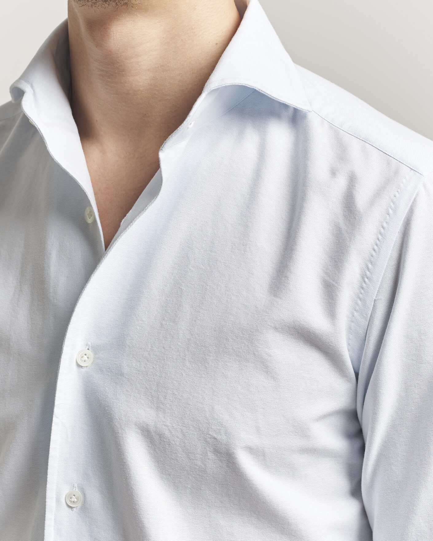 Homme | Chemises | 100Hands | Washed Oxford Shirt Light Blue