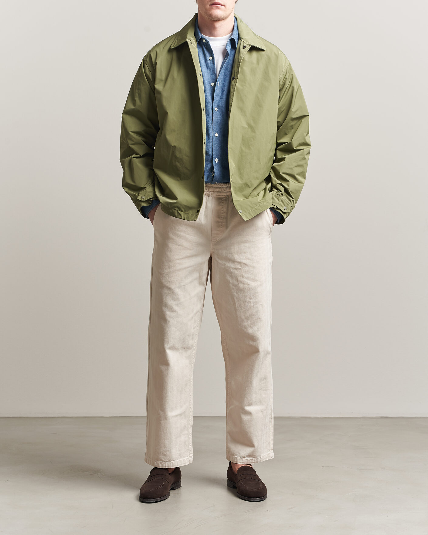 Homme | Manteaux Et Vestes | Aspesi | Pollard Varsity Jacket Olive