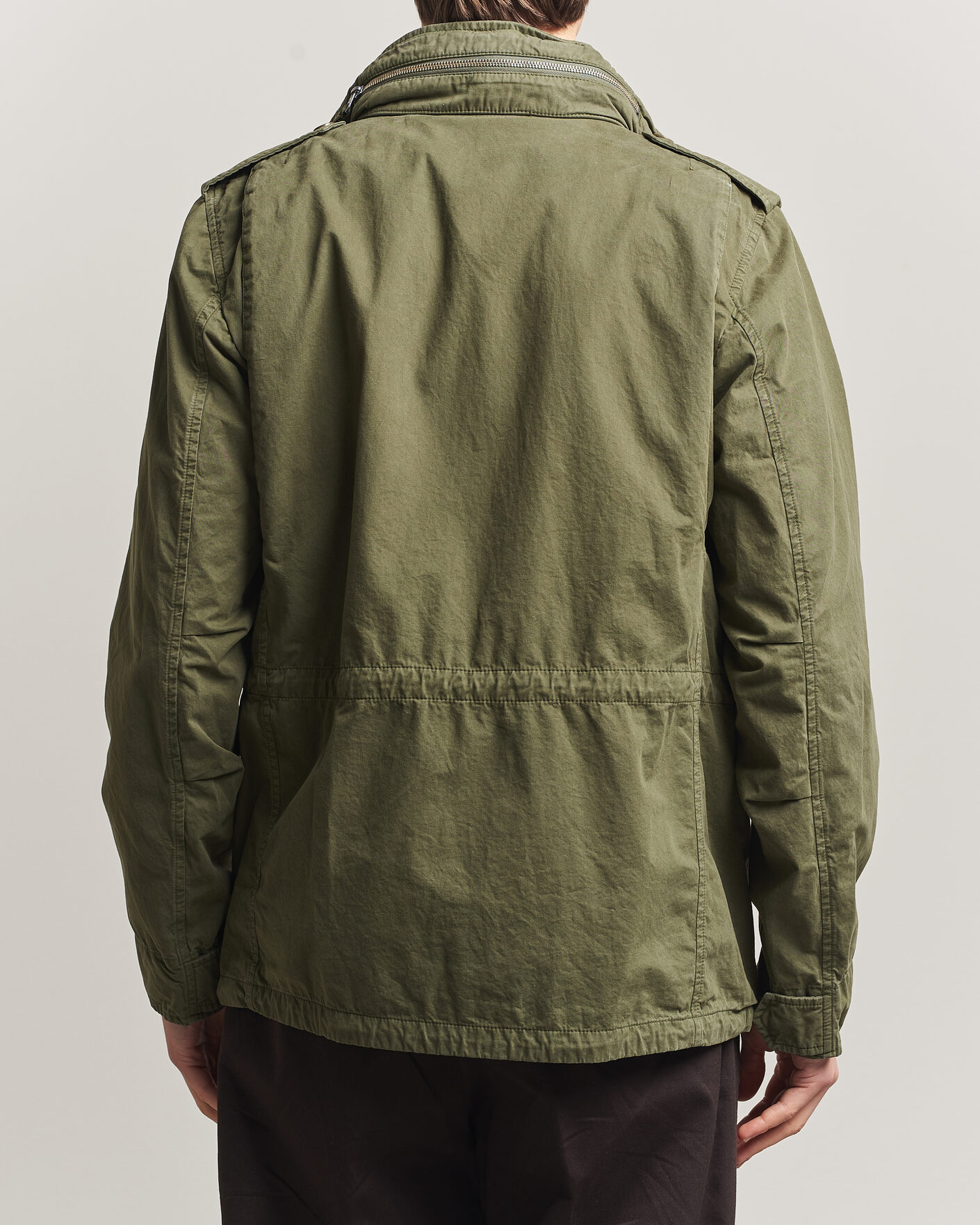 Homme | Manteaux Et Vestes | Aspesi | Washed Cotton Field Jacket Military