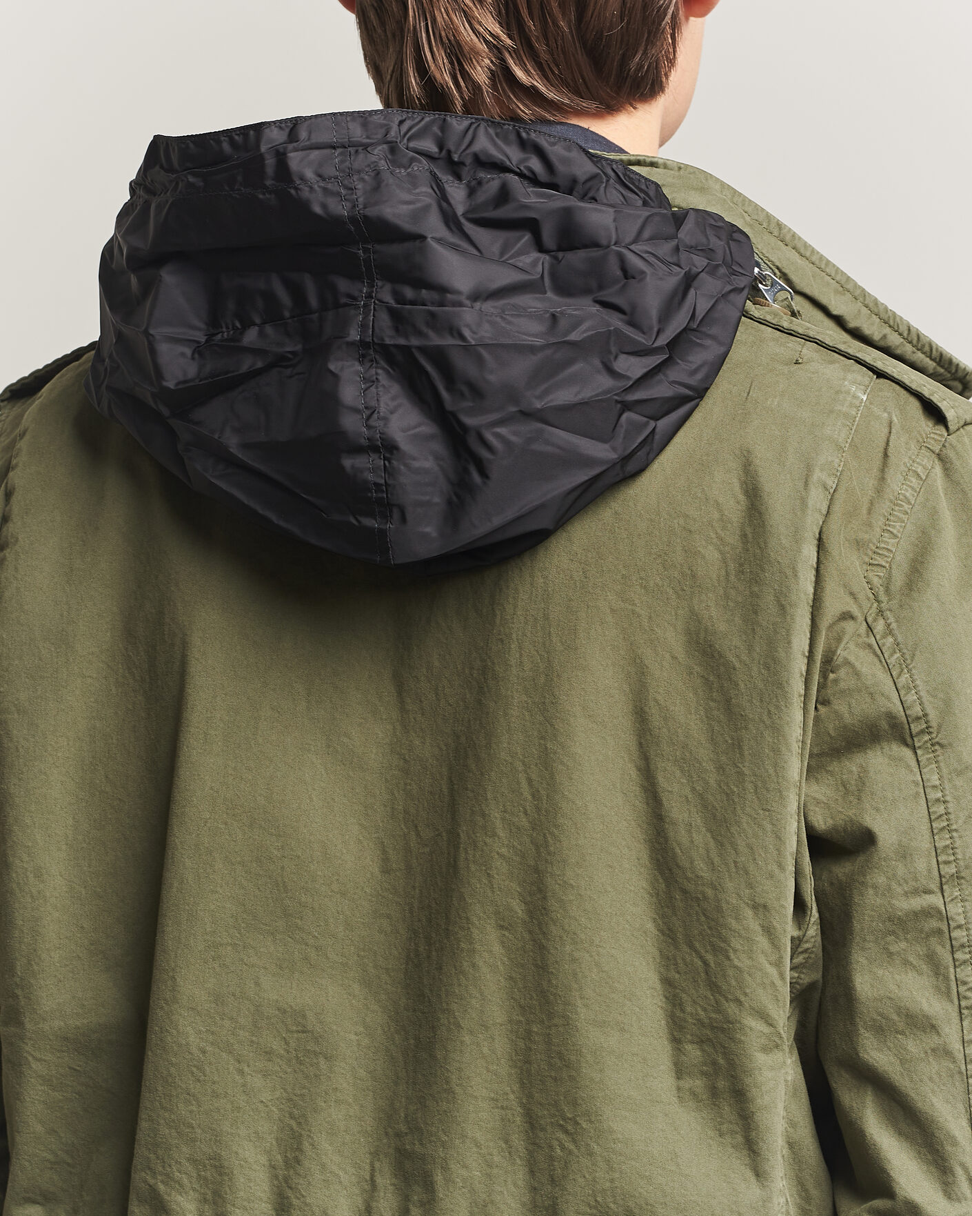 Homme | Manteaux Et Vestes | Aspesi | Washed Cotton Field Jacket Military