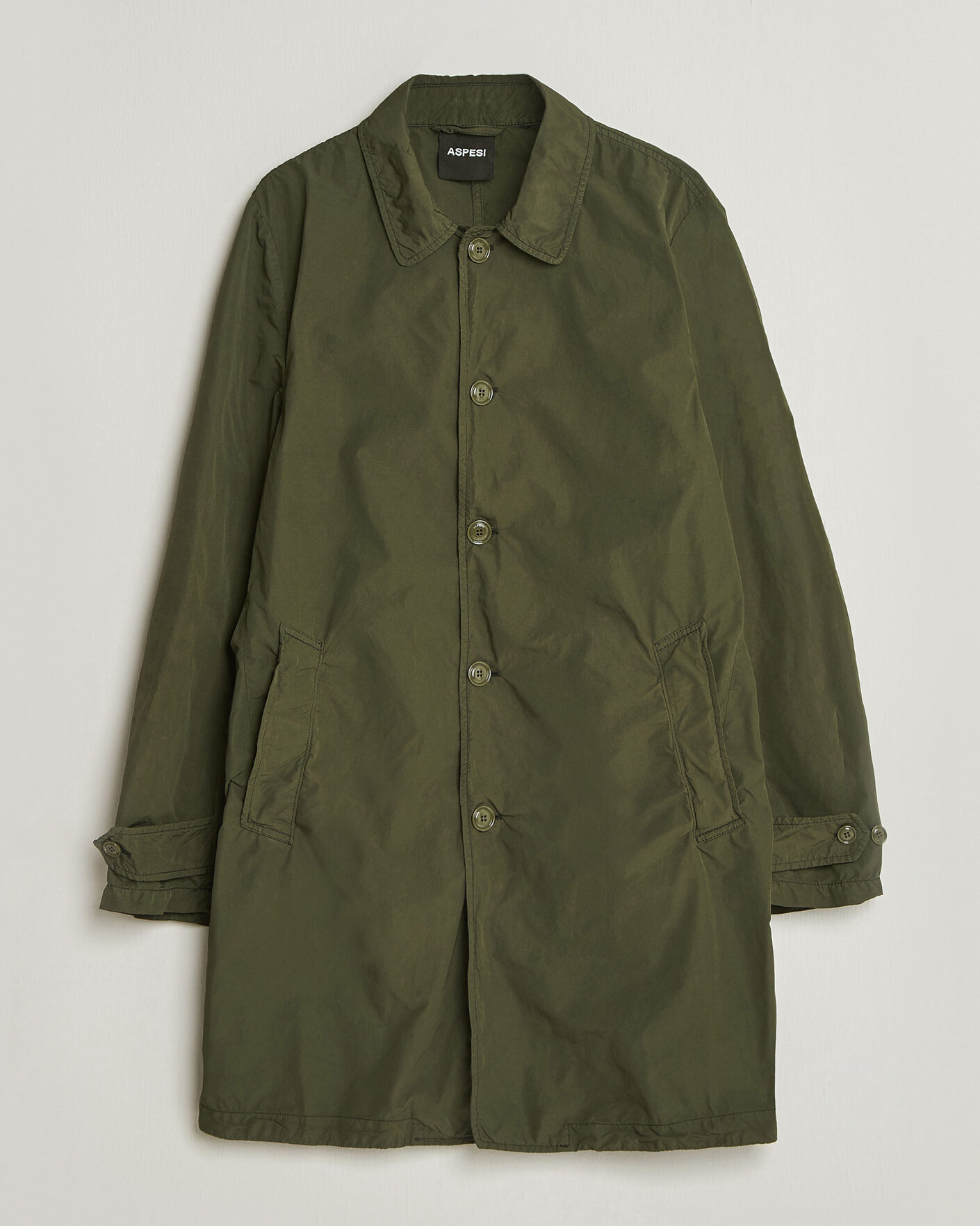 Heren | Jassen | Aspesi | Garment Dyed Lemon Coat Military