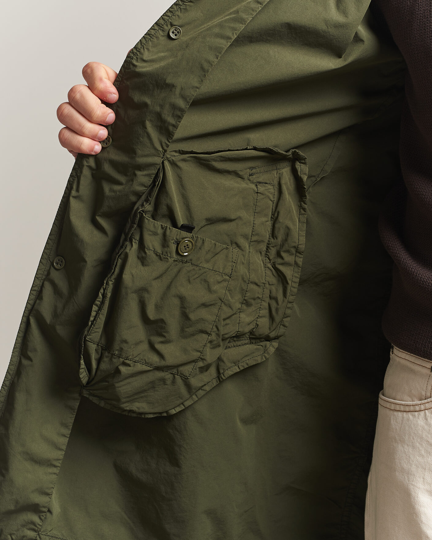 Heren | Jassen | Aspesi | Garment Dyed Lemon Coat Military