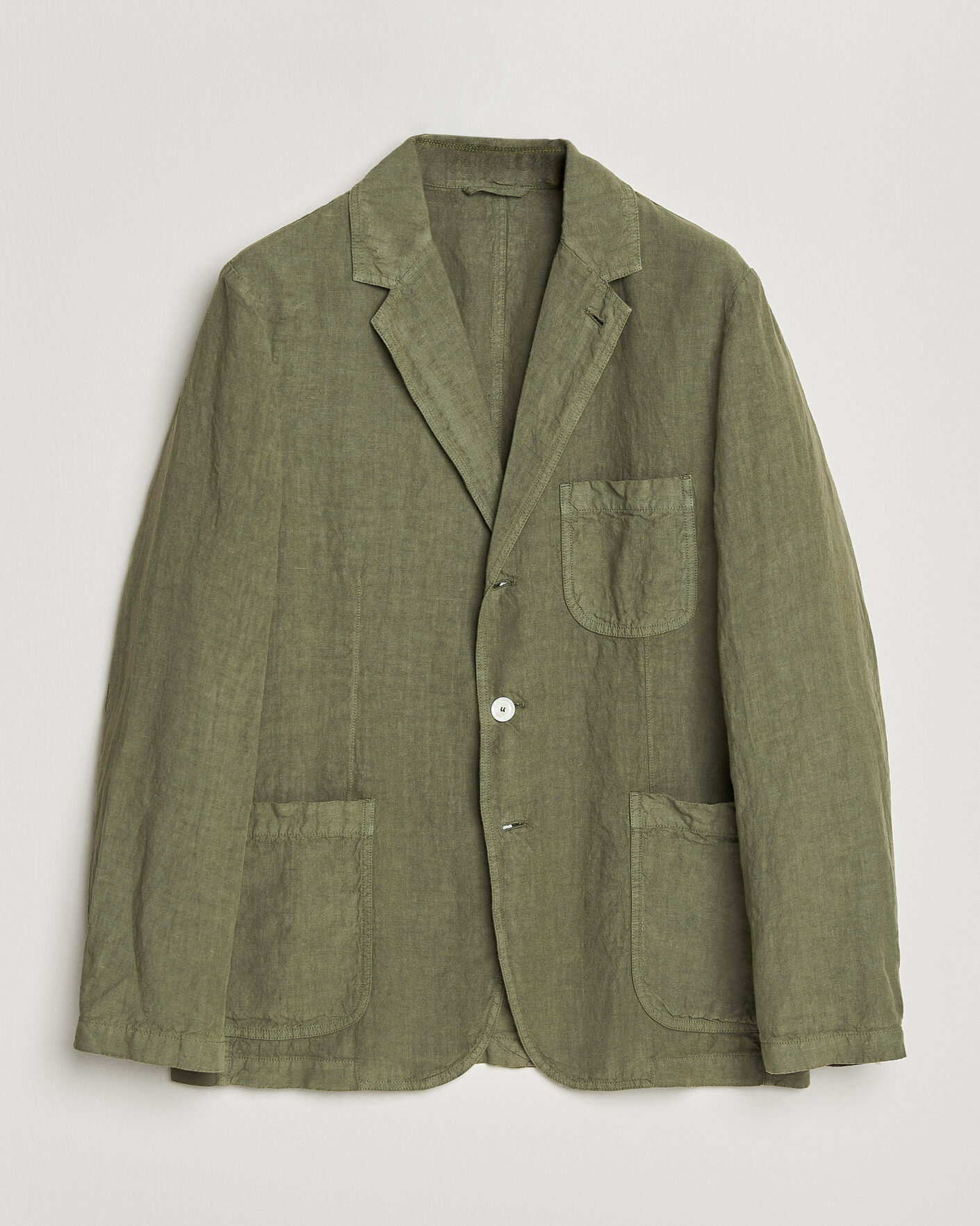 Heren | Blazers | Aspesi | Samuraki Linen Blazer Military