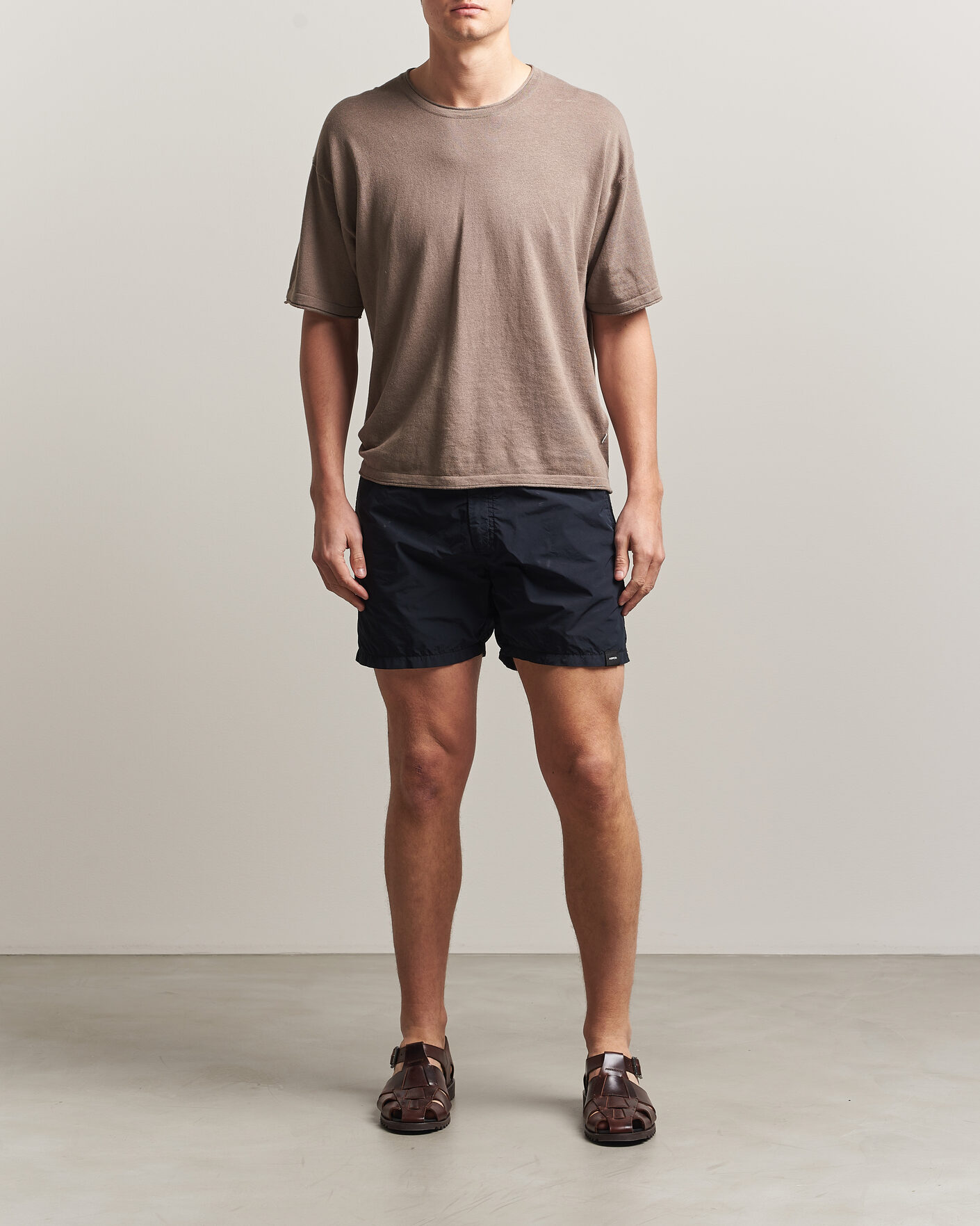 Homme | Maillots De Bain | Aspesi | Caprese Nylon Swim Trunks Navy