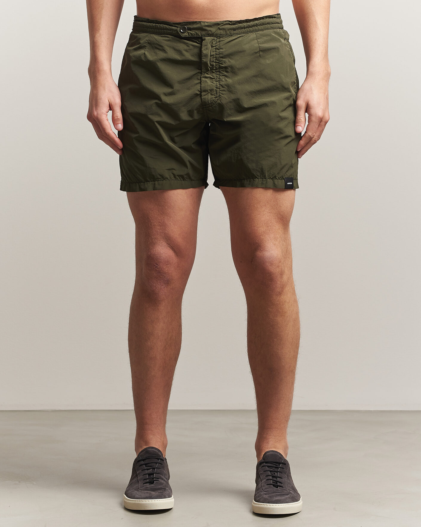 Homme | Maillots De Bain | Aspesi | Caprese Nylon Swim Trunks Military