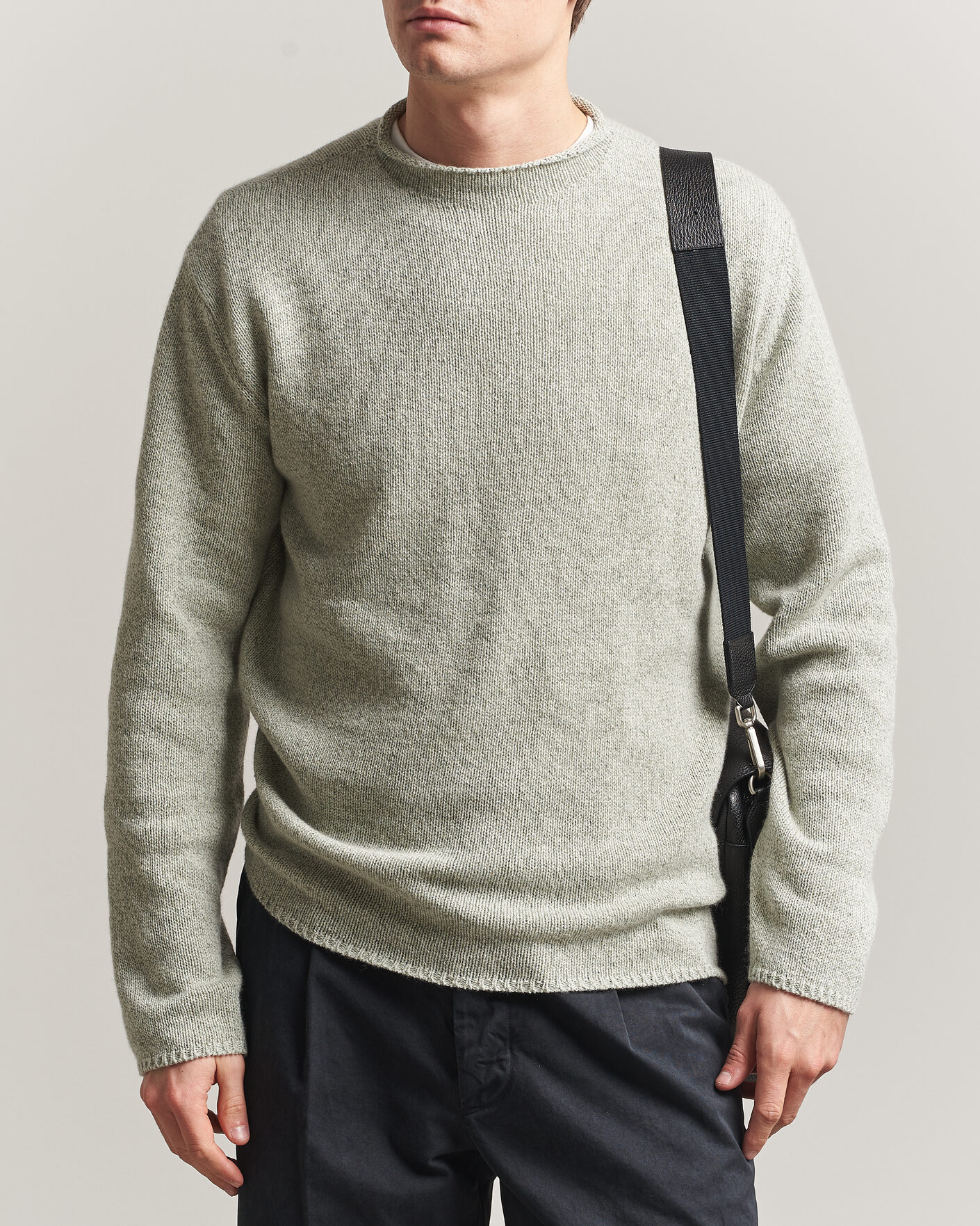Homme | Pulls Et Tricots | Auralee | Cashmere/Silk Crew Neck Mint Melange