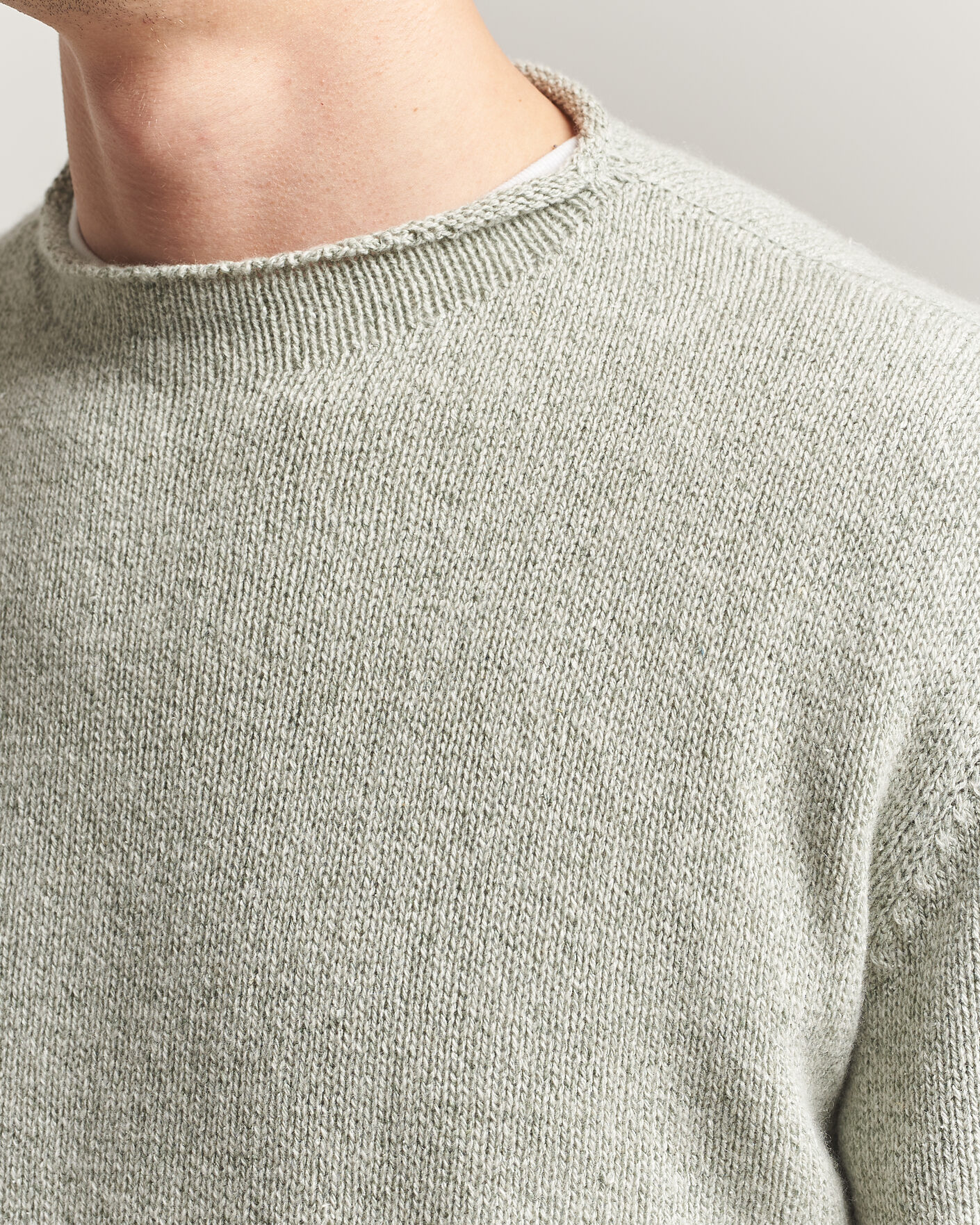 Homme | Pulls Et Tricots | Auralee | Cashmere/Silk Crew Neck Mint Melange